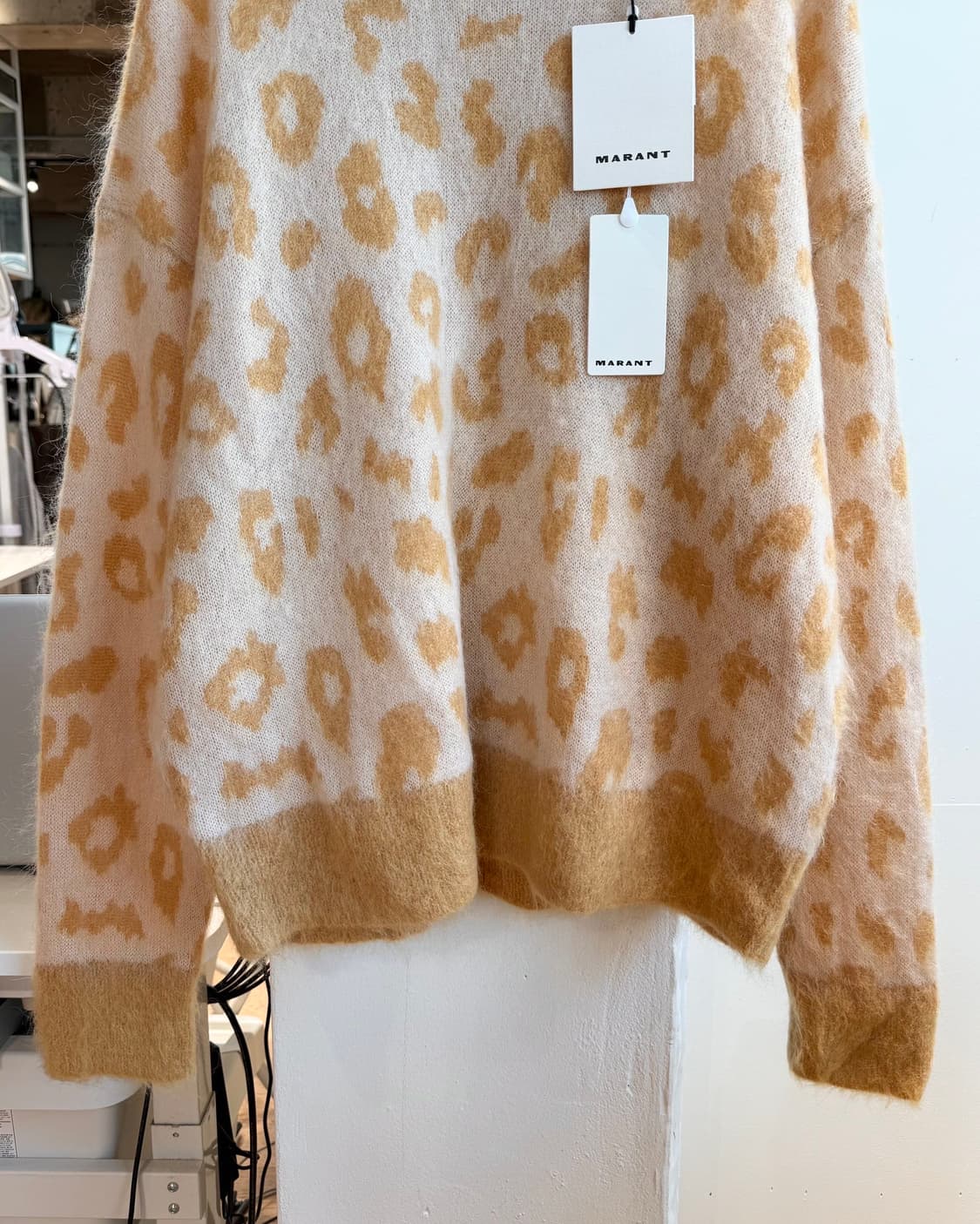 이자벨 마랑 옐로우 테비 와일드 자카드 니트 상품이미지6