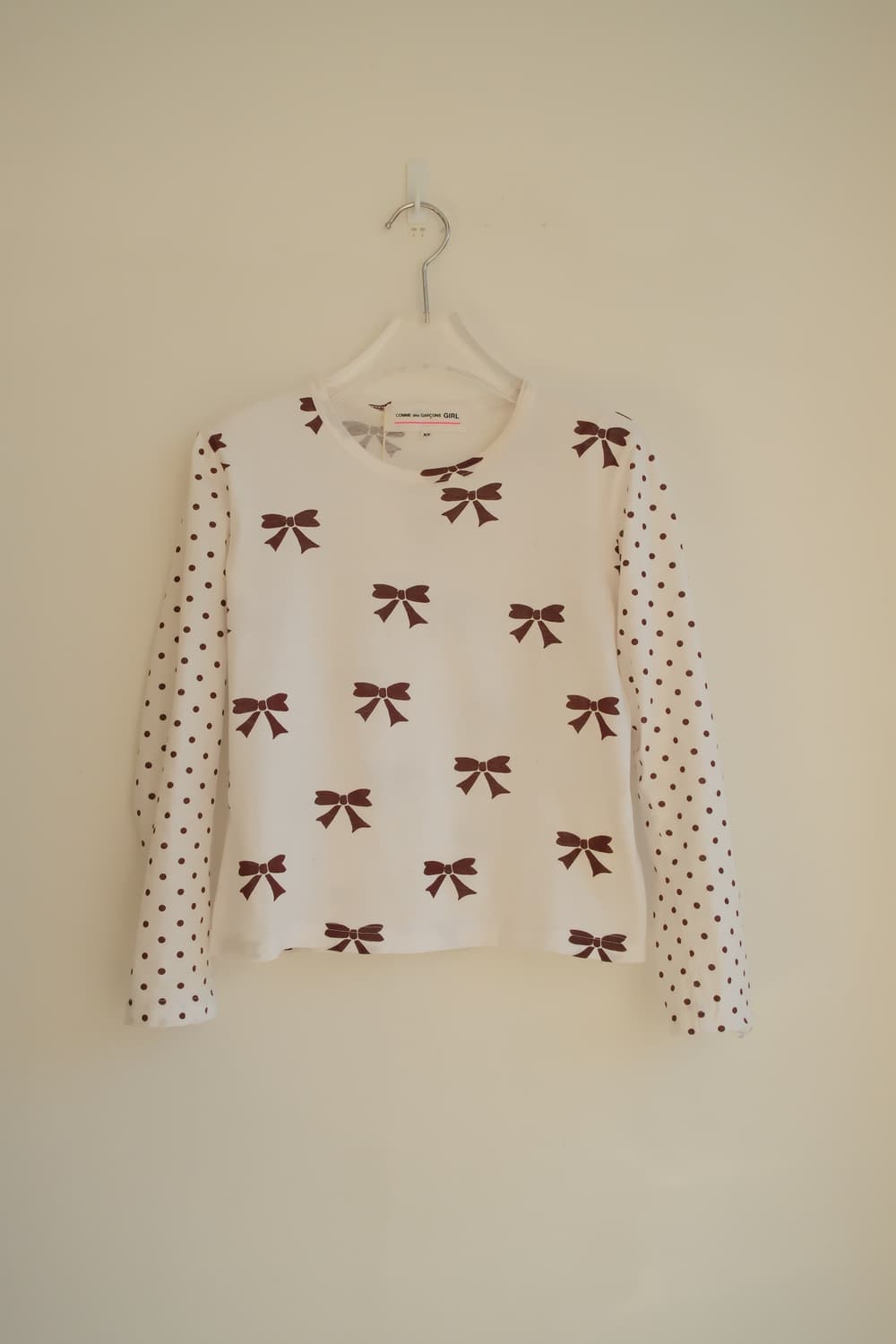 Ribbon & dot long sleeve 상품이미지2