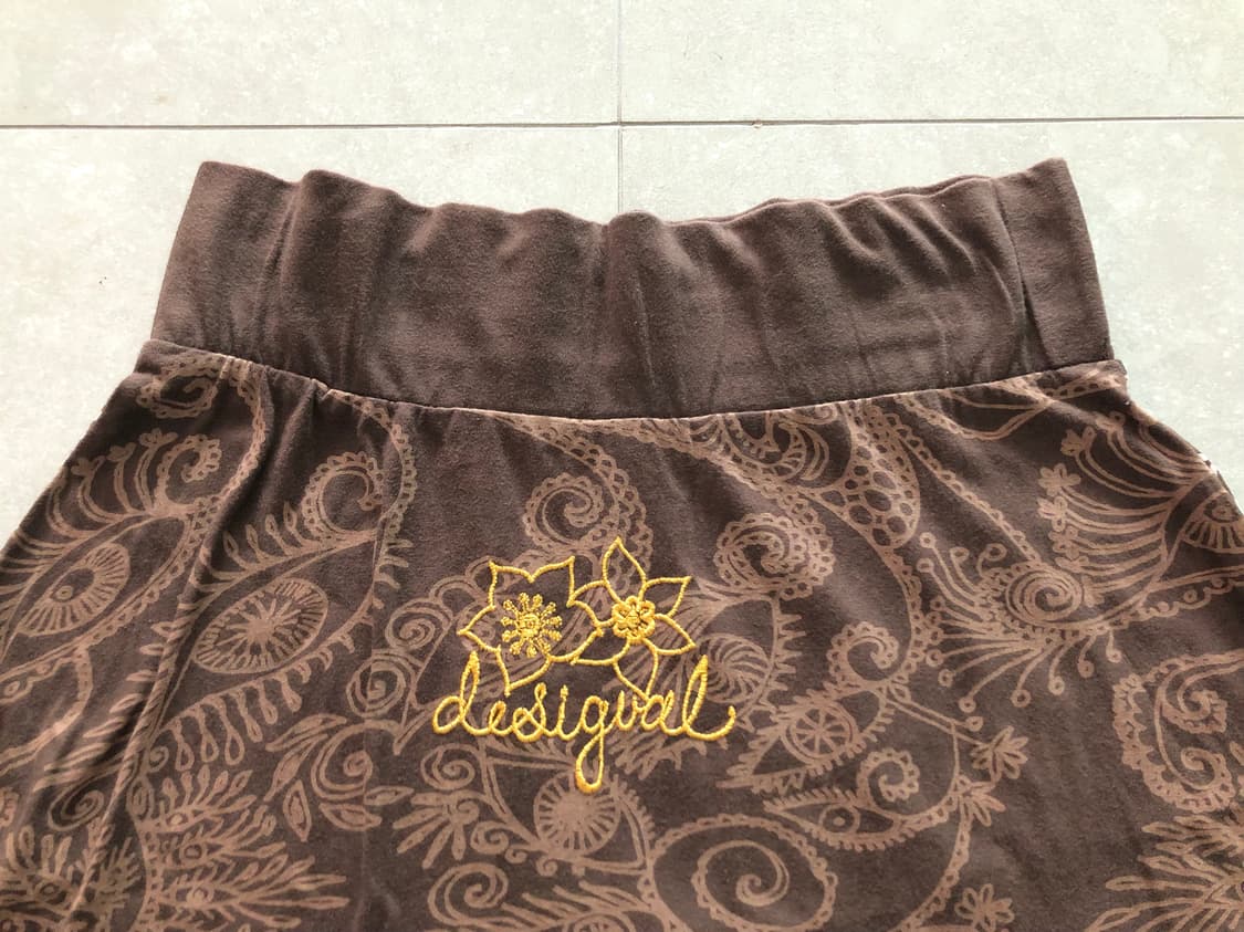 Desigual 브라운 플라워 프린팅 스커트 상품이미지4