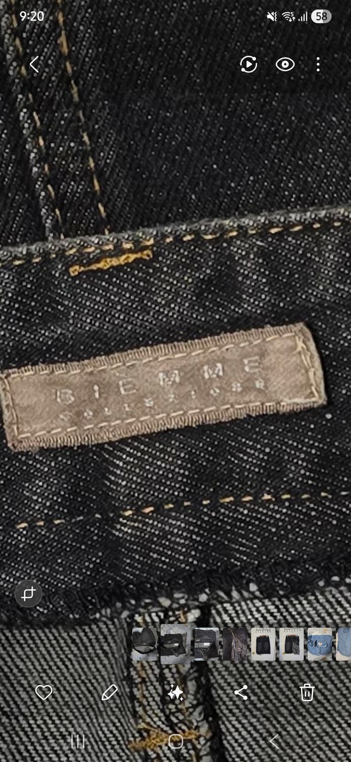 BIEMME COLLEZIONE 데님 미니스커트 블랙 S 상품이미지3