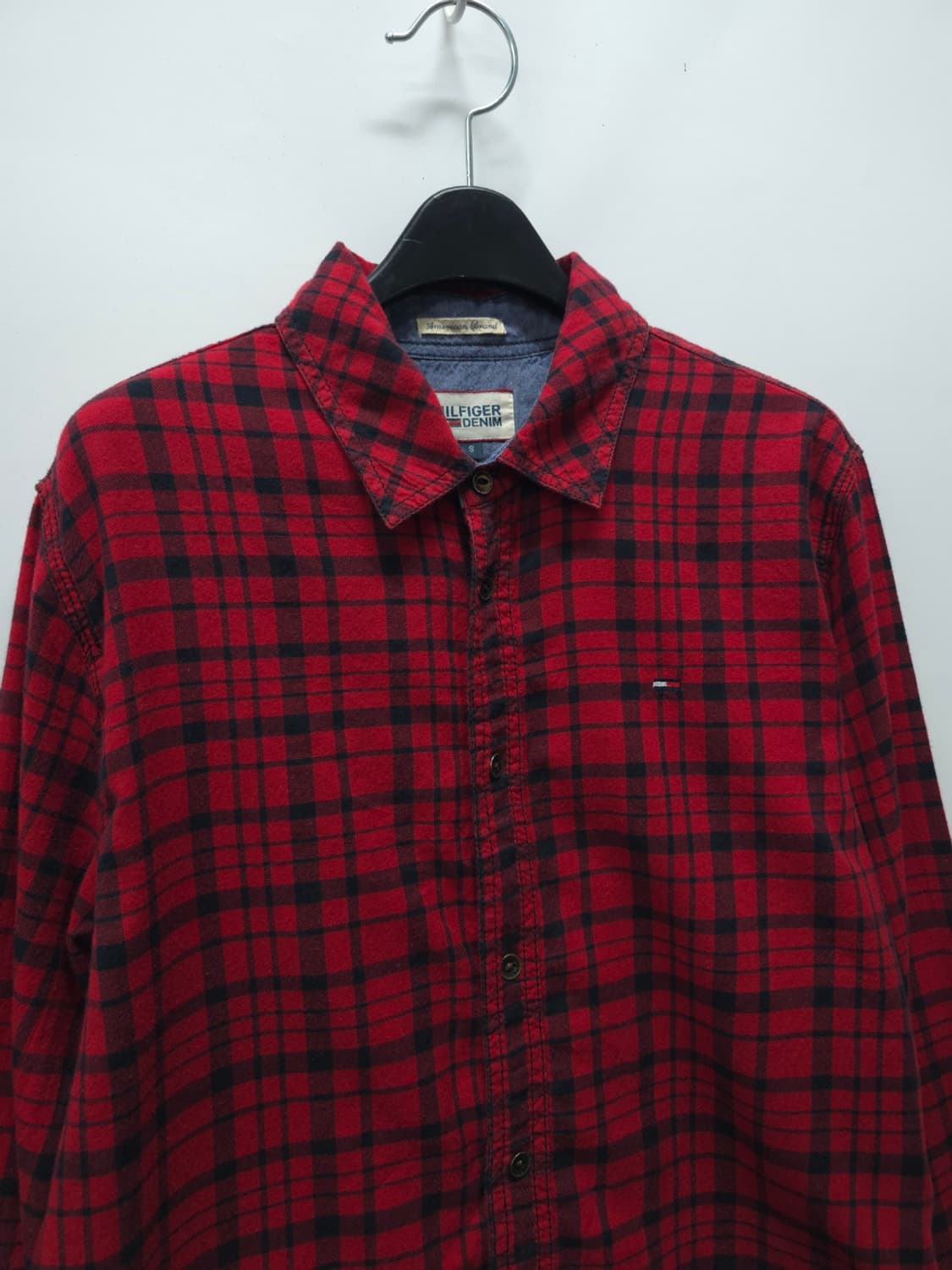 힐피거데님 레드 체크셔츠 ( 여성 상품이미지5