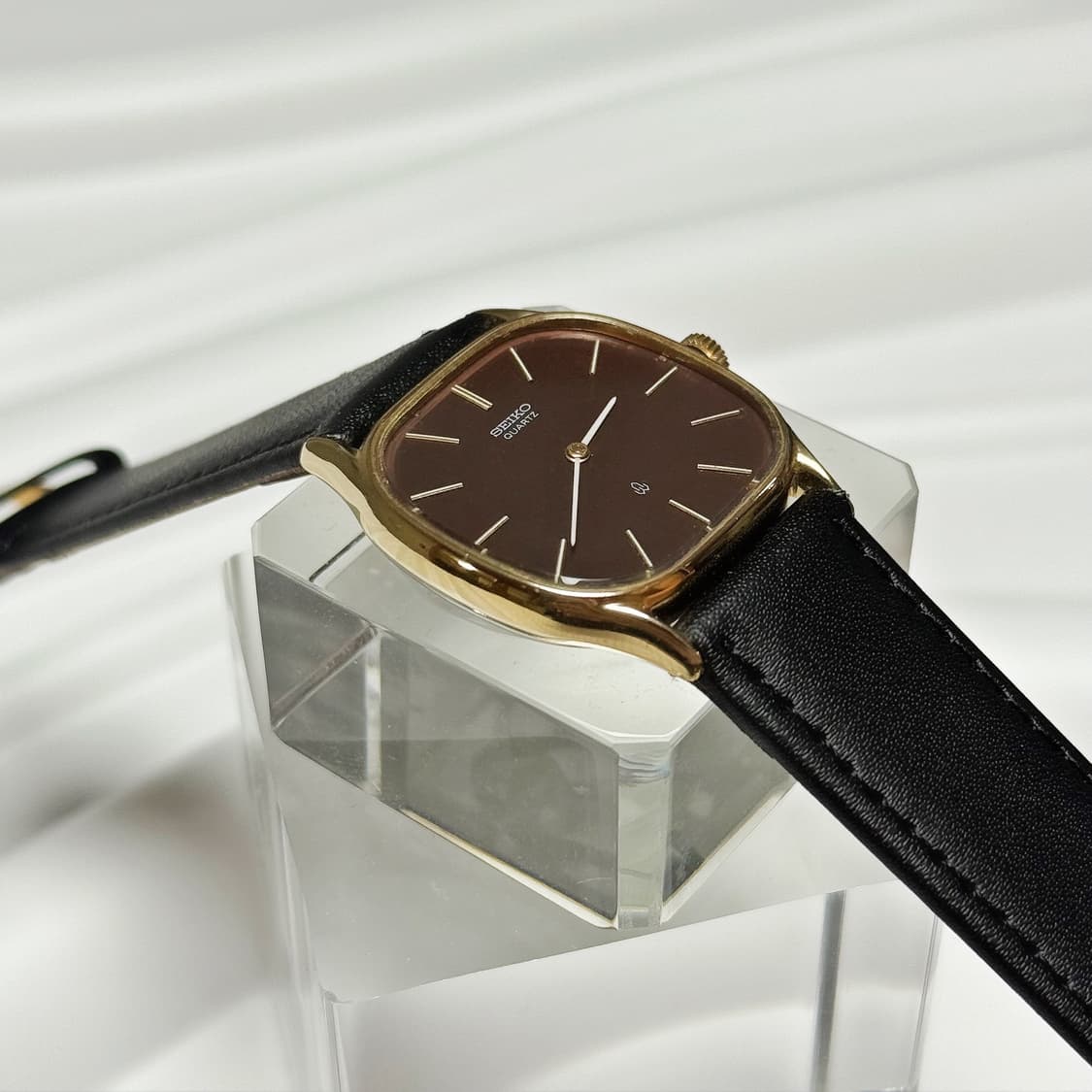 80's90's 빈티지 세이코 브라운 다이얼 드레스 워치 상품이미지6
