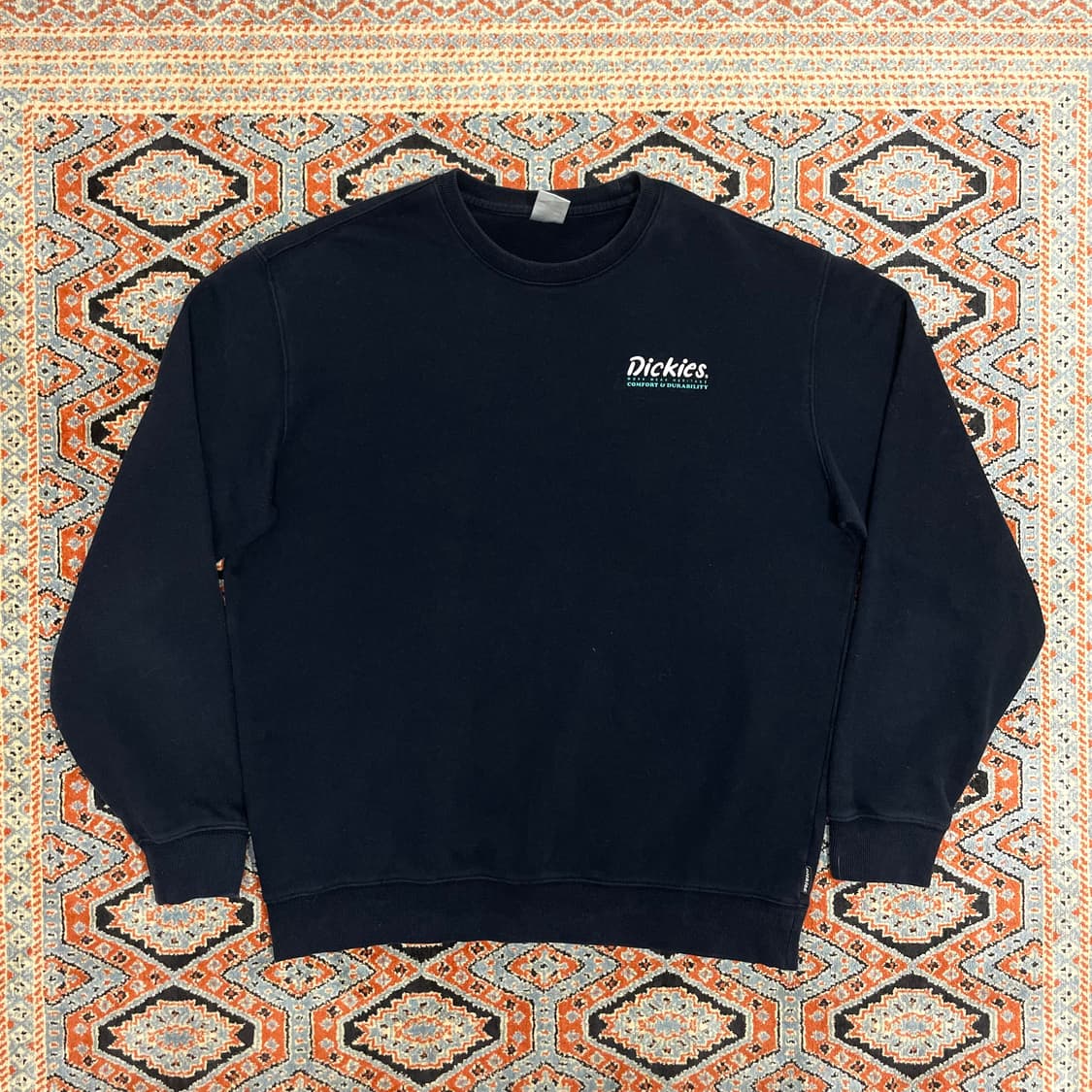 디키즈 스펠로고 네이비 맨투맨 티셔츠 남성XL 상품이미지1