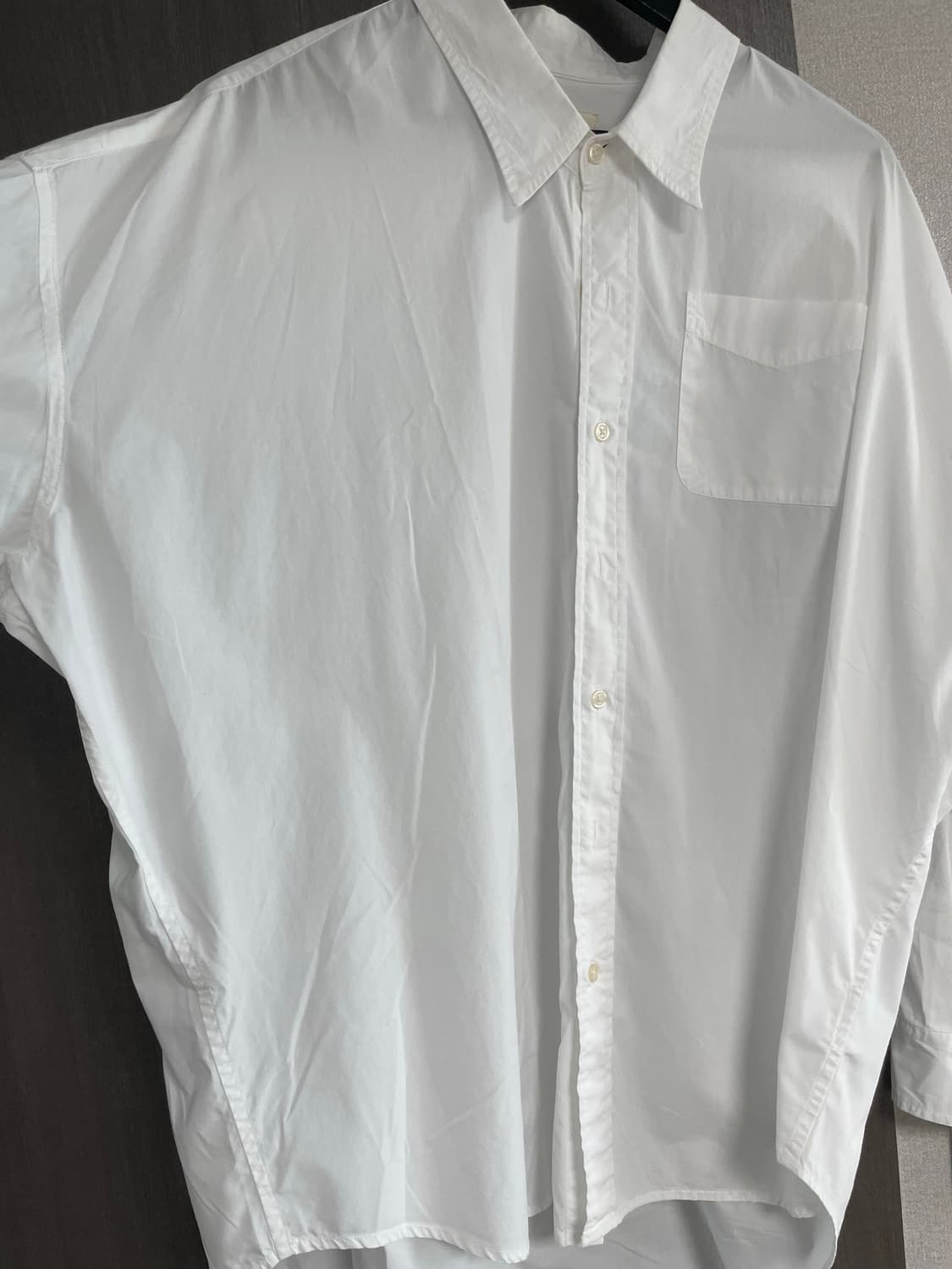 R13 화이트 오버핏 가오리 셔츠 M 상품이미지4