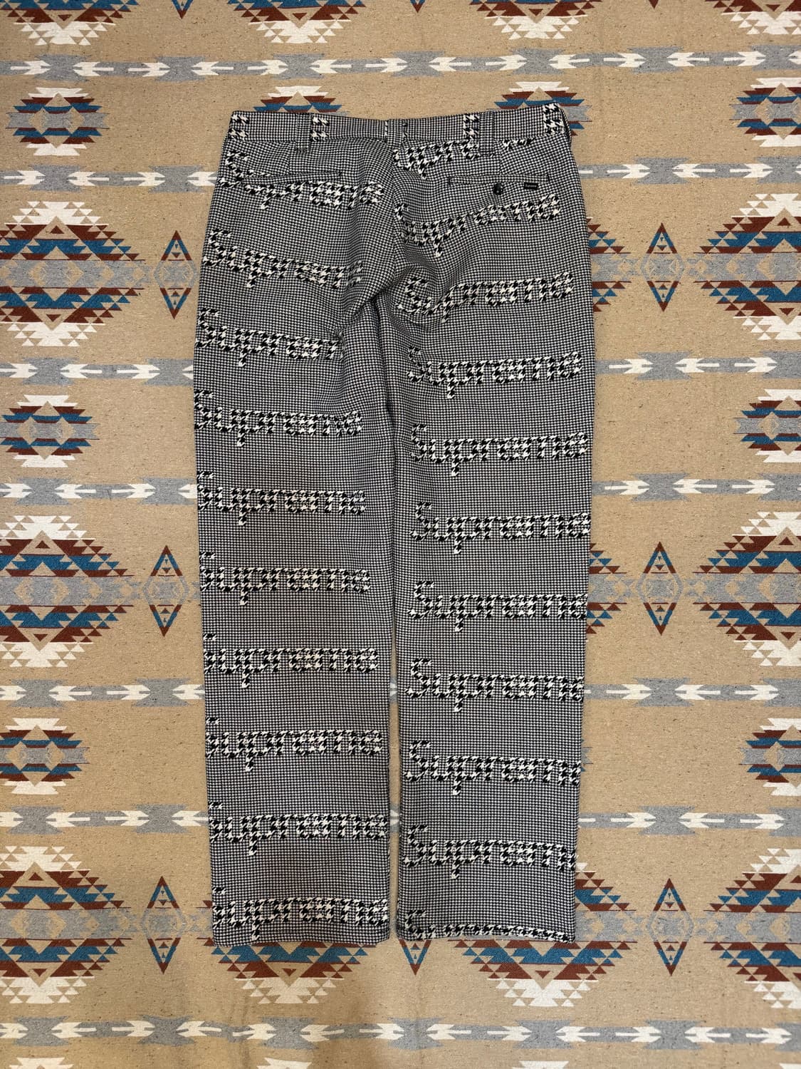 [36] 슈프림 워크팬츠 블랙 하운드 투스 상품이미지4