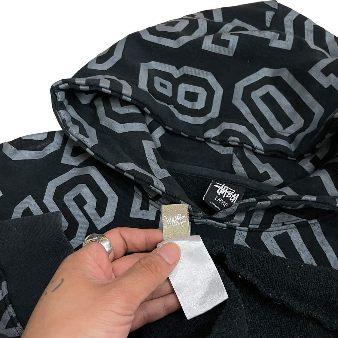 (L) 스투시 멀티로고 후드티 상품이미지5