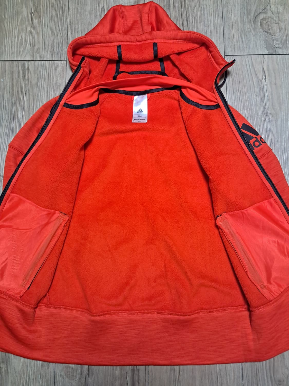 아디다스 기모 후드집업 90 상품이미지5