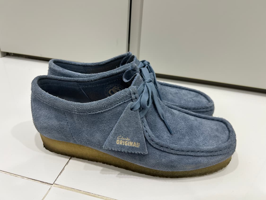 클락스 왈라비 블루 스웨이드 265mm(미국판) 1회 착용 상품이미지2