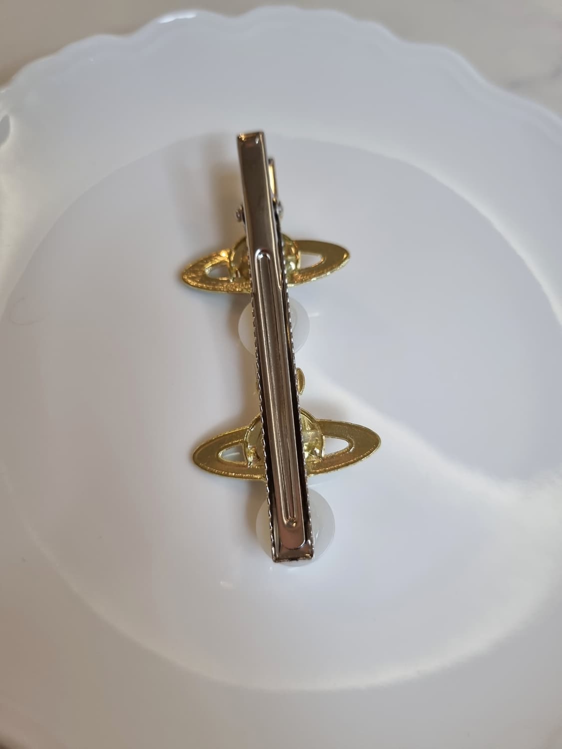 비비안웨스트우드 업사이클링 헤어클립 그린 상품이미지4