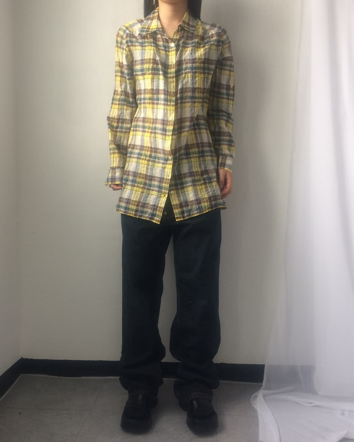Check pattern shirt 상품이미지3