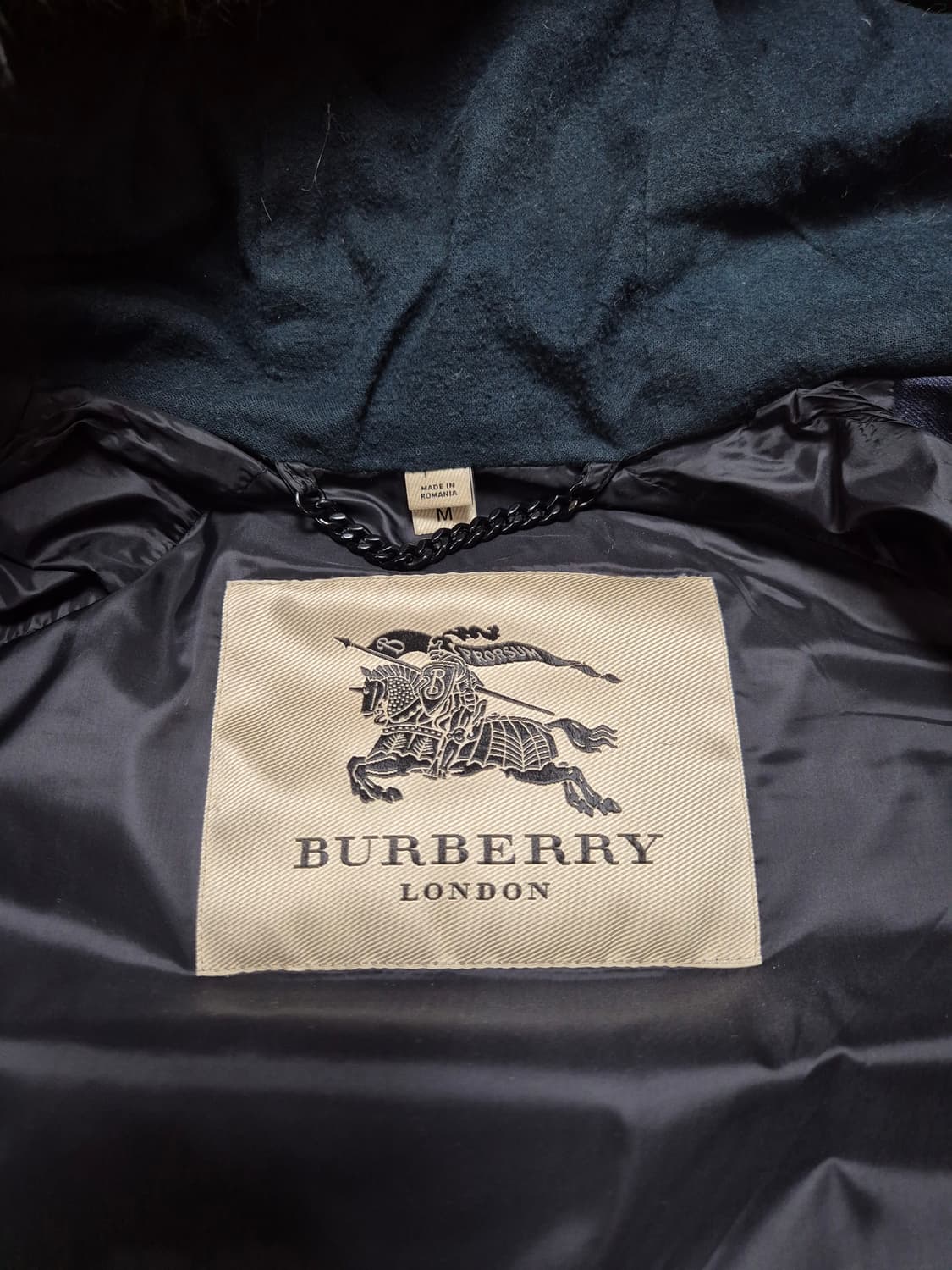 버버리 런던/ 라쿤 울패딩 /m 상품이미지3