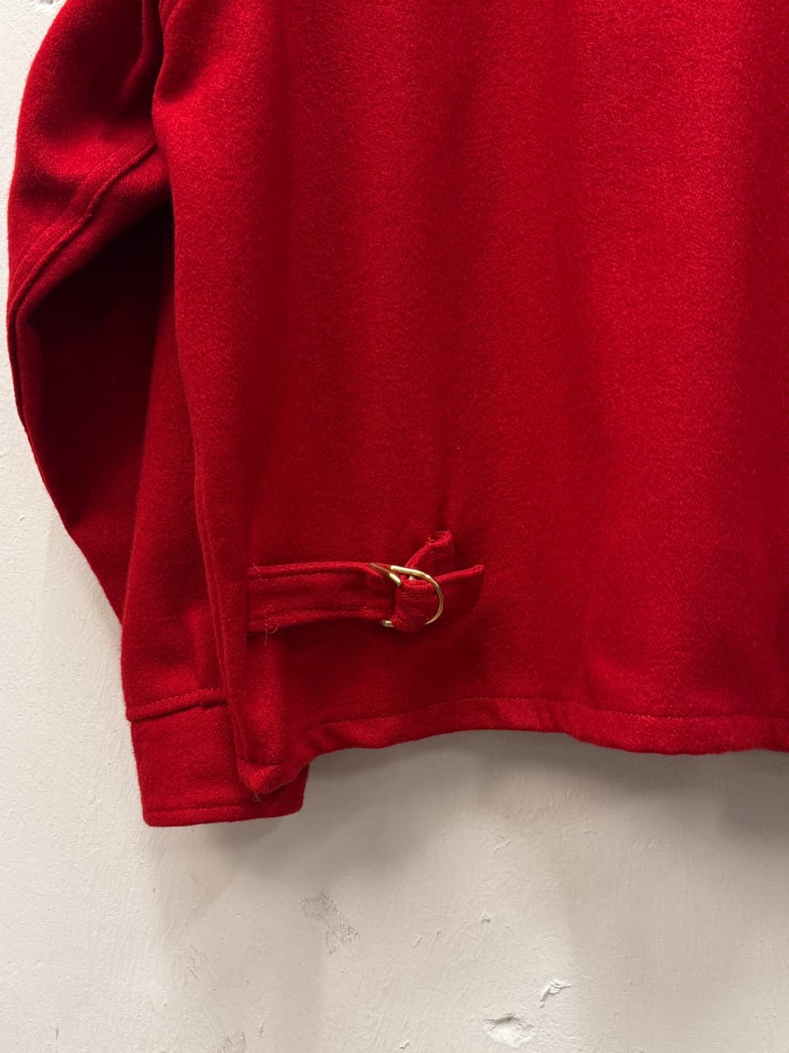 L) 90s USA Melton Zip-Up Wool Jacket 상품이미지6