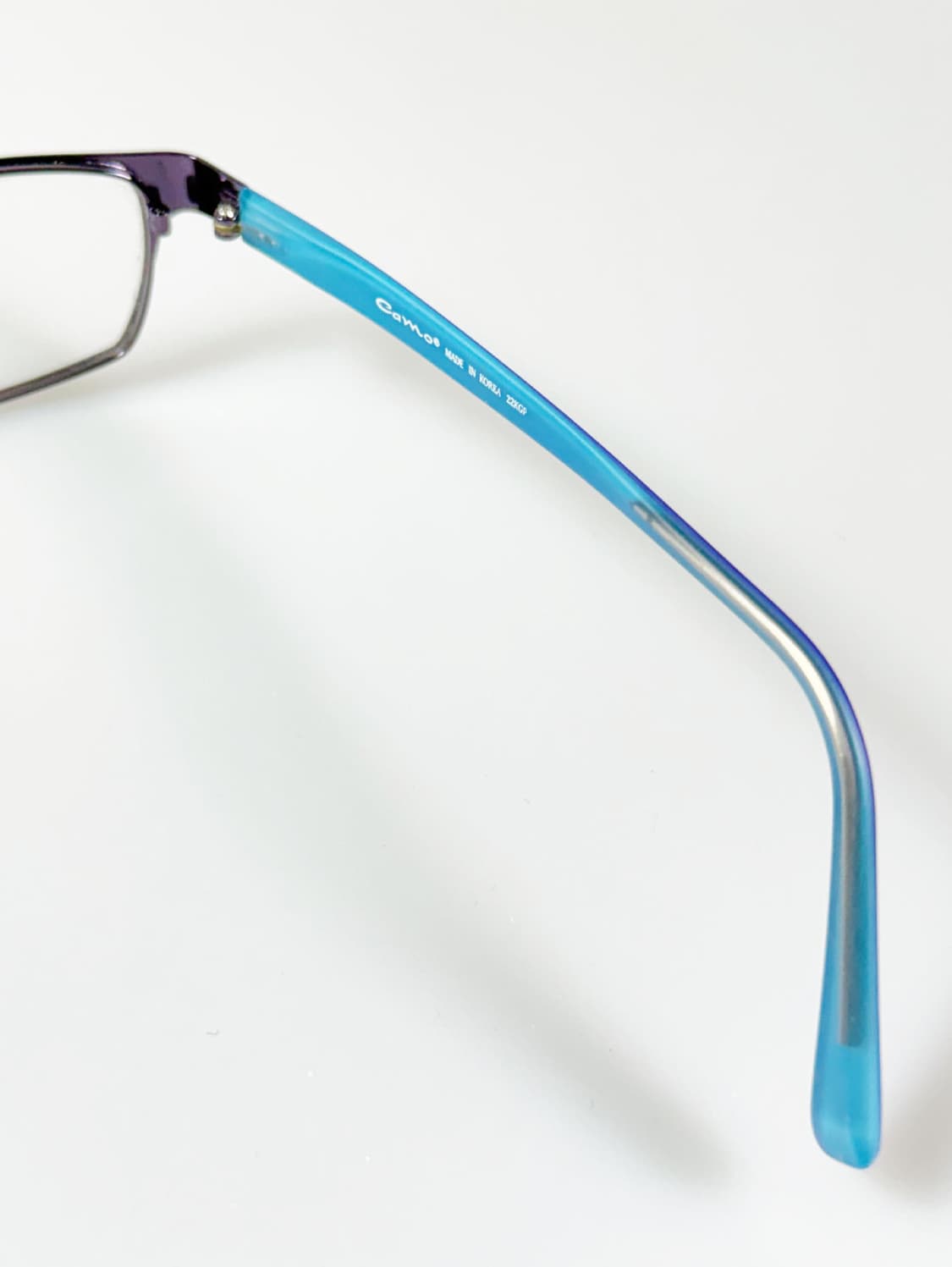 CAMO FASHION 슬림 스퀘어 메탈 프레임 빈티지 안경 상품이미지6