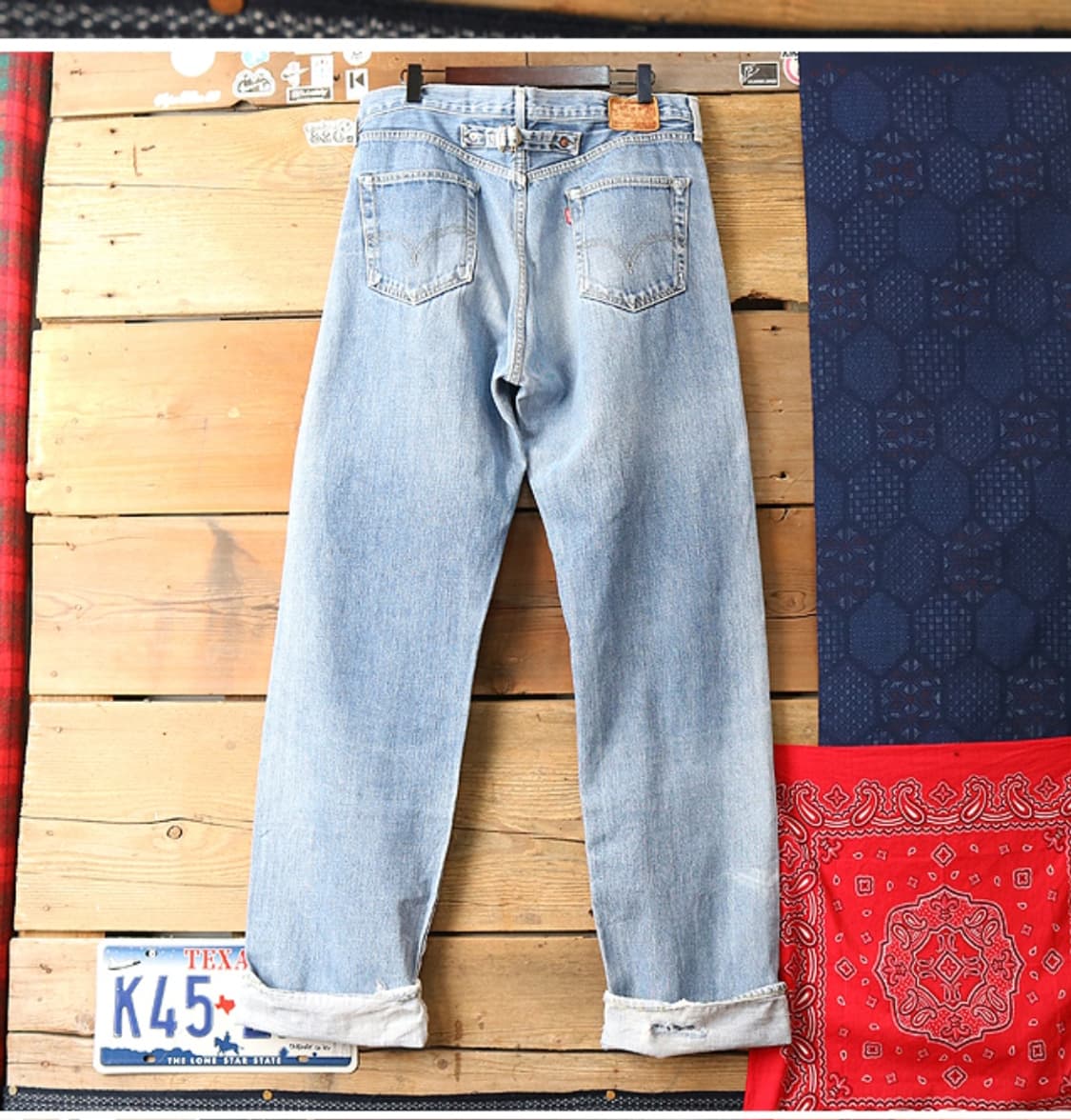 일본판 90S LEVIS LVC 리바이스 702XX 빅 E 셀비지
데님  상품이미지4