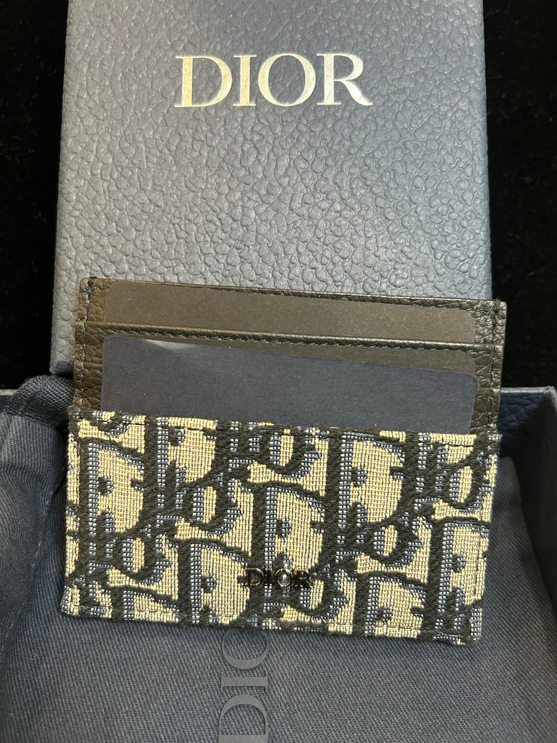 [정품/중고] 디올 오블리크 카드지갑 상품이미지4