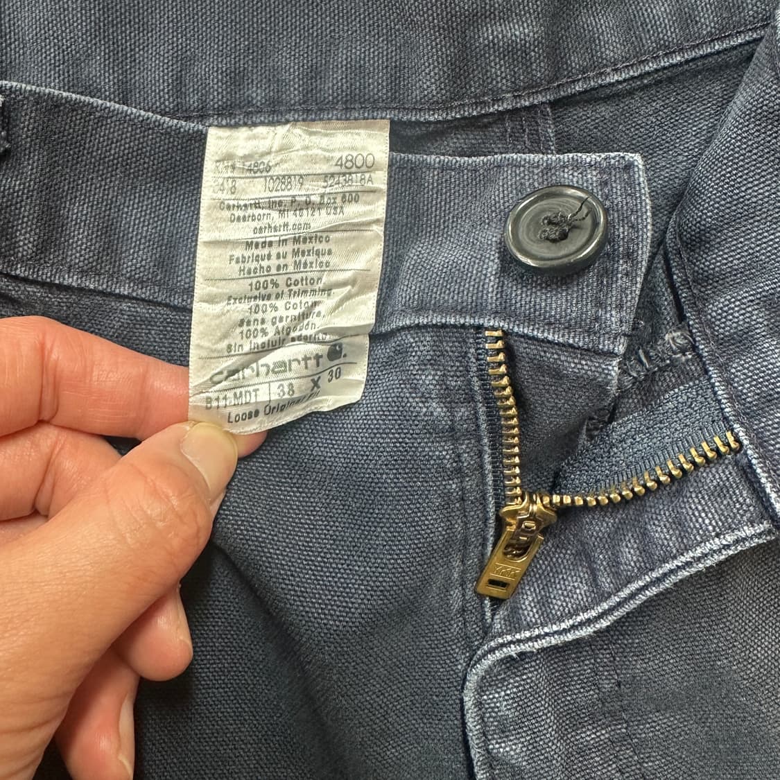 칼하트 카펜터 팬츠 B11-MDT 38 상품이미지9