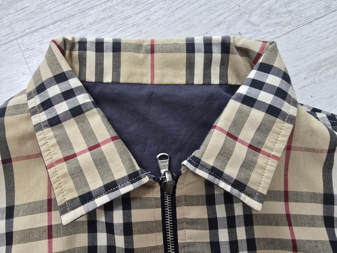 (정품) 버버리 리버서블 체크 점퍼 L 사이즈 남성 명품 자켓 슈프림 상품이미지3