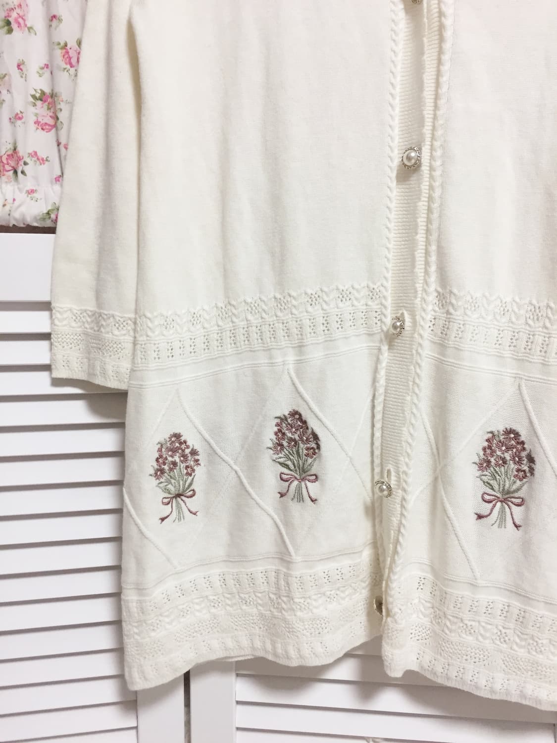 빈티지 엑시즈팜 부케 가디건 상품이미지3