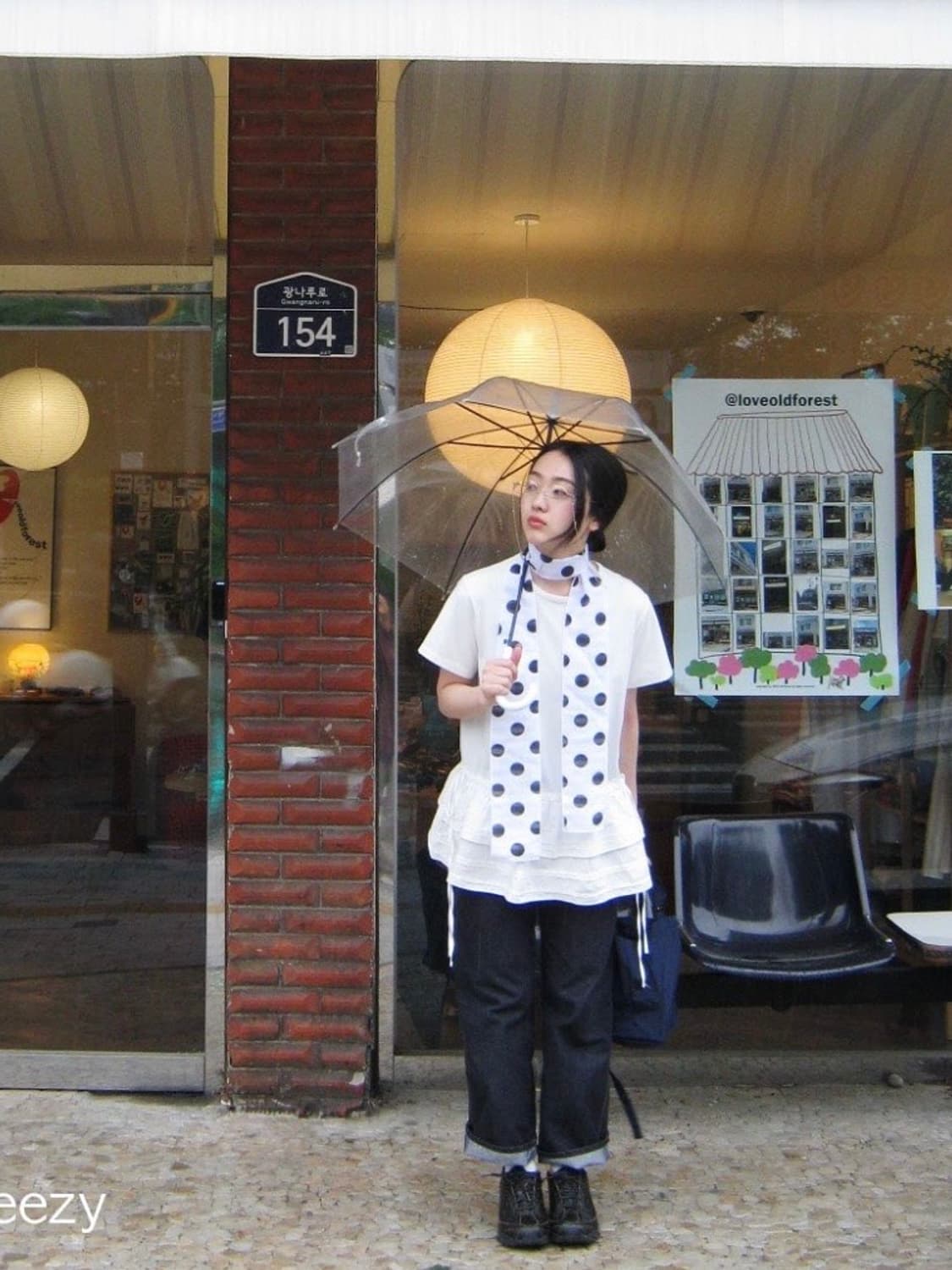 러브올드포레스트 도트머플러 상품이미지2