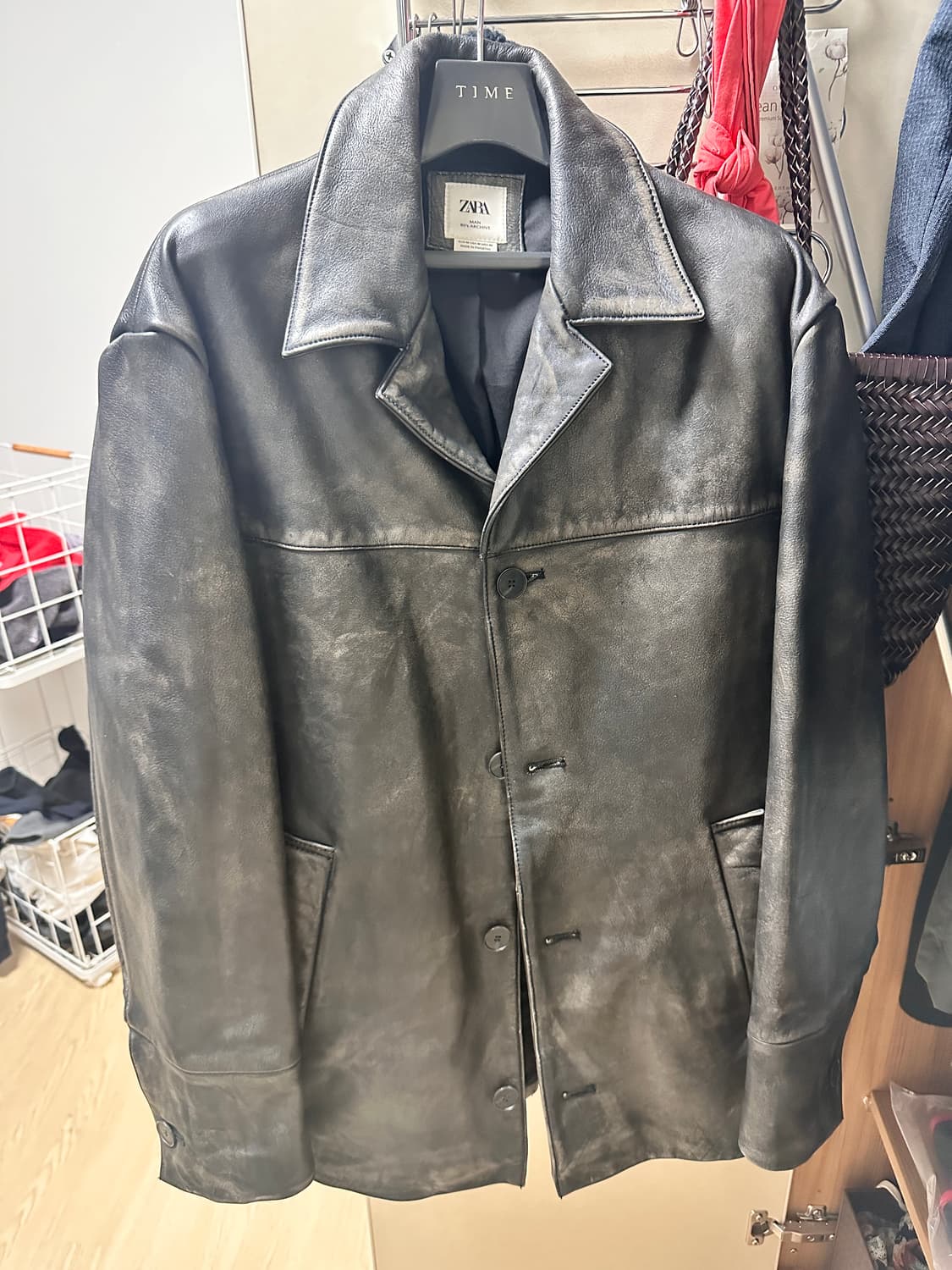 자라 레더 카코트 자켓 M사이즈 상품이미지2
