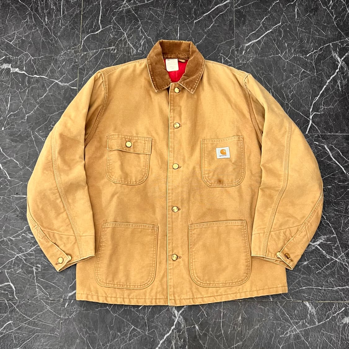 칼하트 브라운 덕 캔버스 초어 워크 자켓 상품이미지2