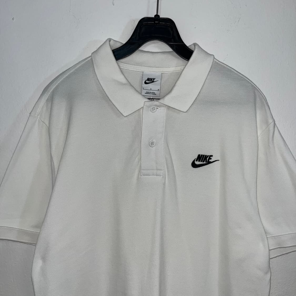 Nike white collar t-shirt 상품이미지5