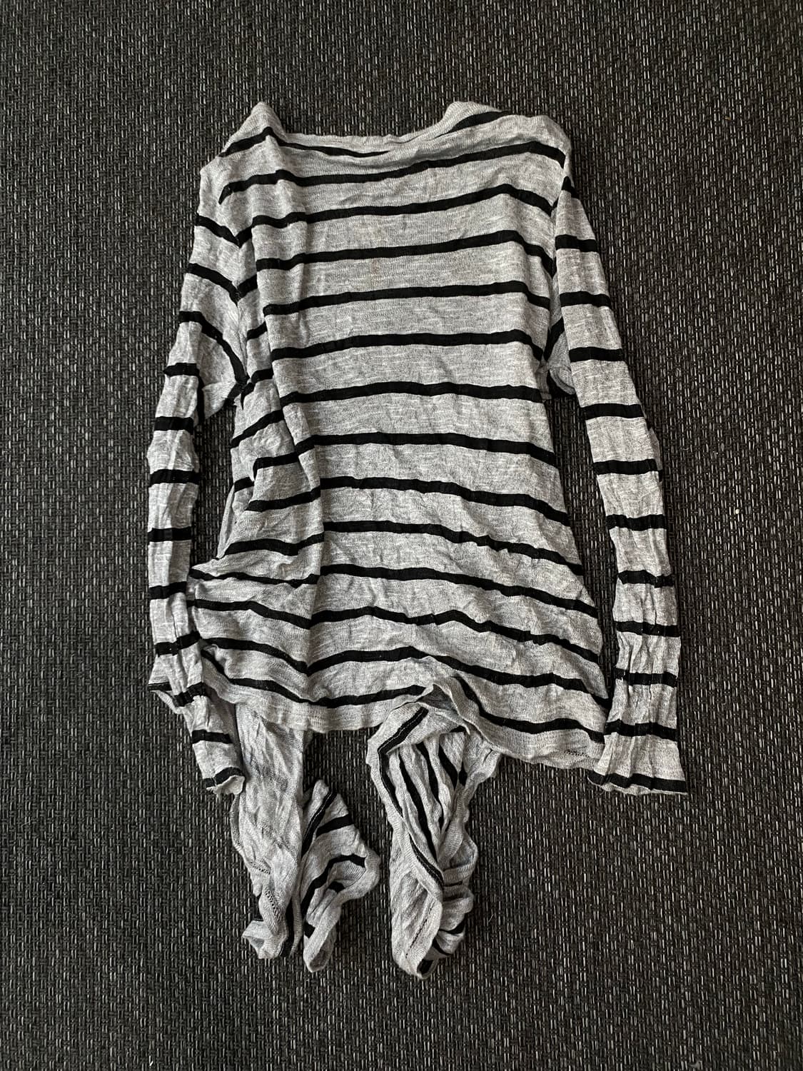 [ZARA] 2000s Stripe Unbalanced Cardigan 상품이미지8