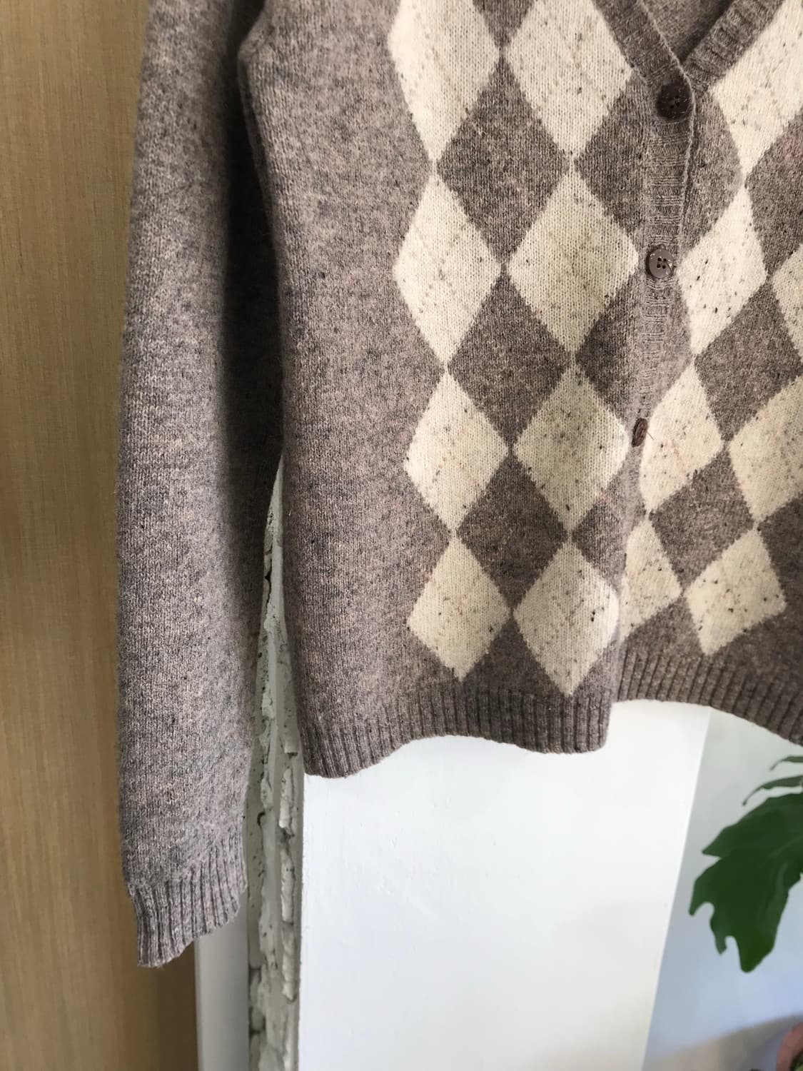 vintage argyle cardigan 상품이미지3