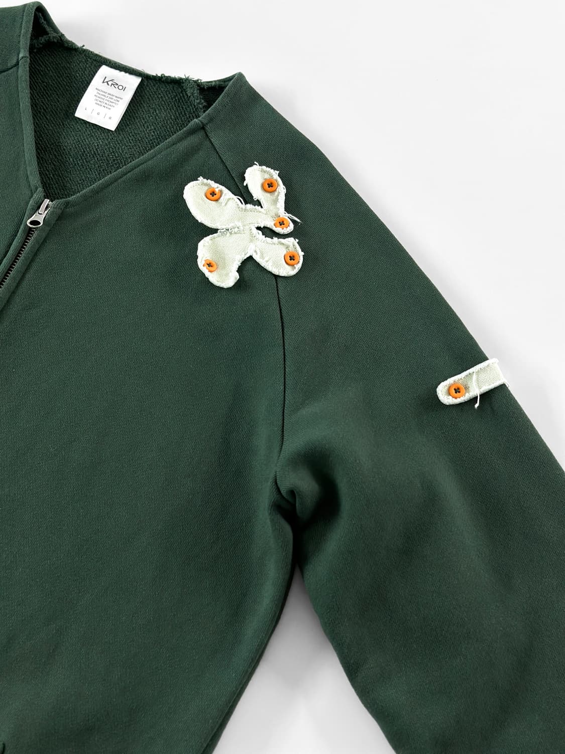 KROI 버튼 패치 스웻 가디건 상품이미지7