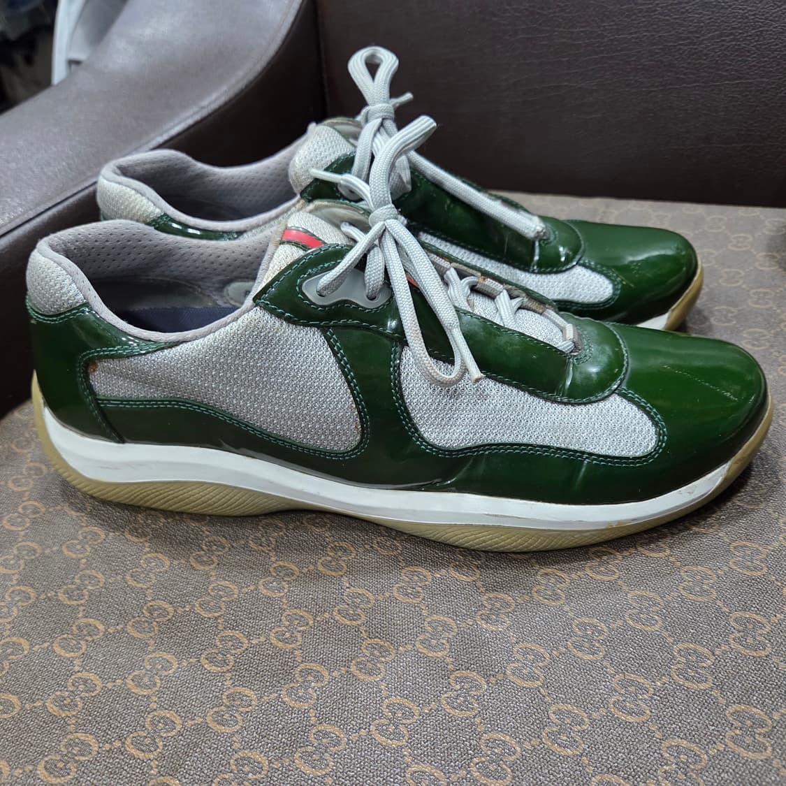 프라다 아메리카컵 그린 스니커즈 상품이미지3