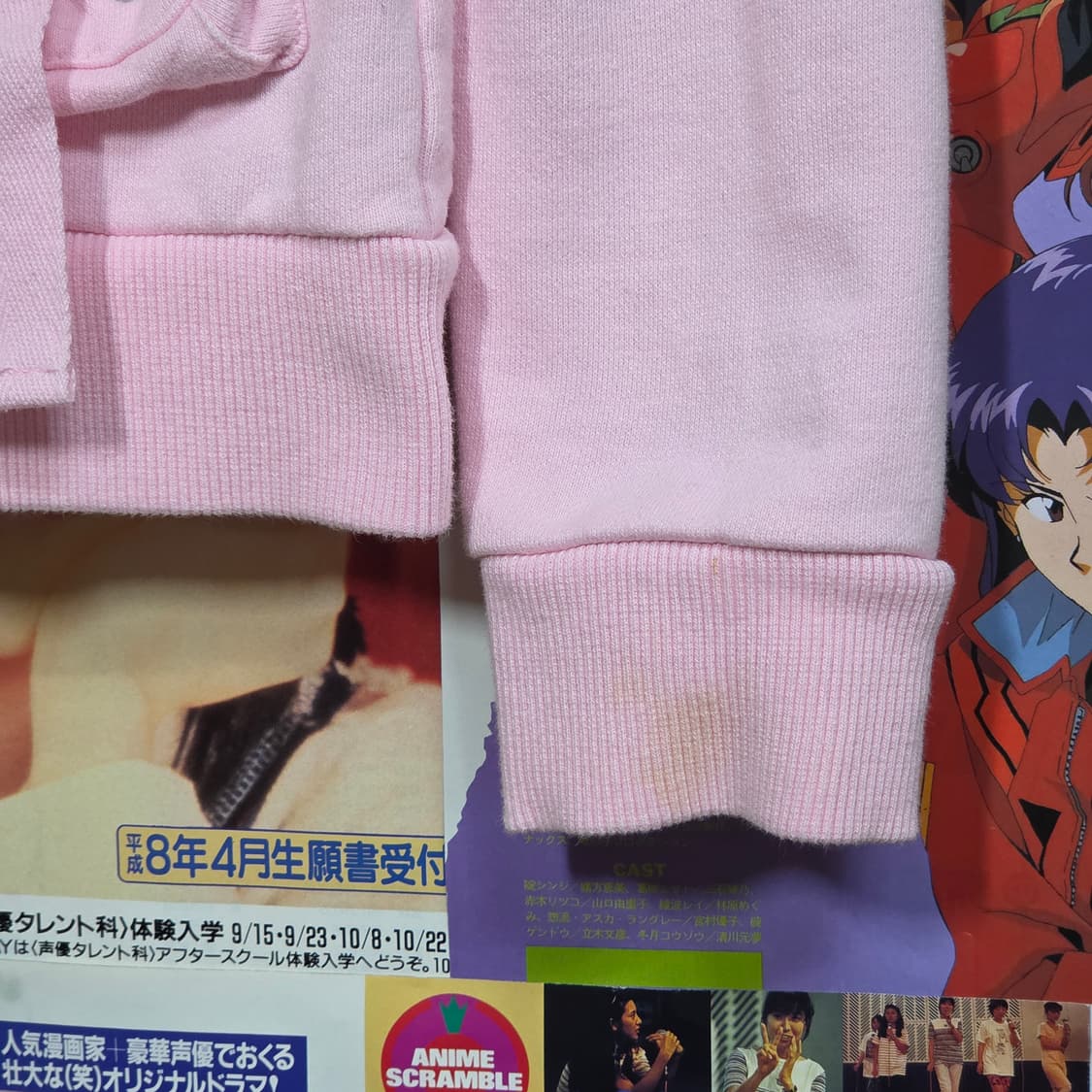 JPN 펑크 멀티포켓 핑크 후드집업 상품이미지3