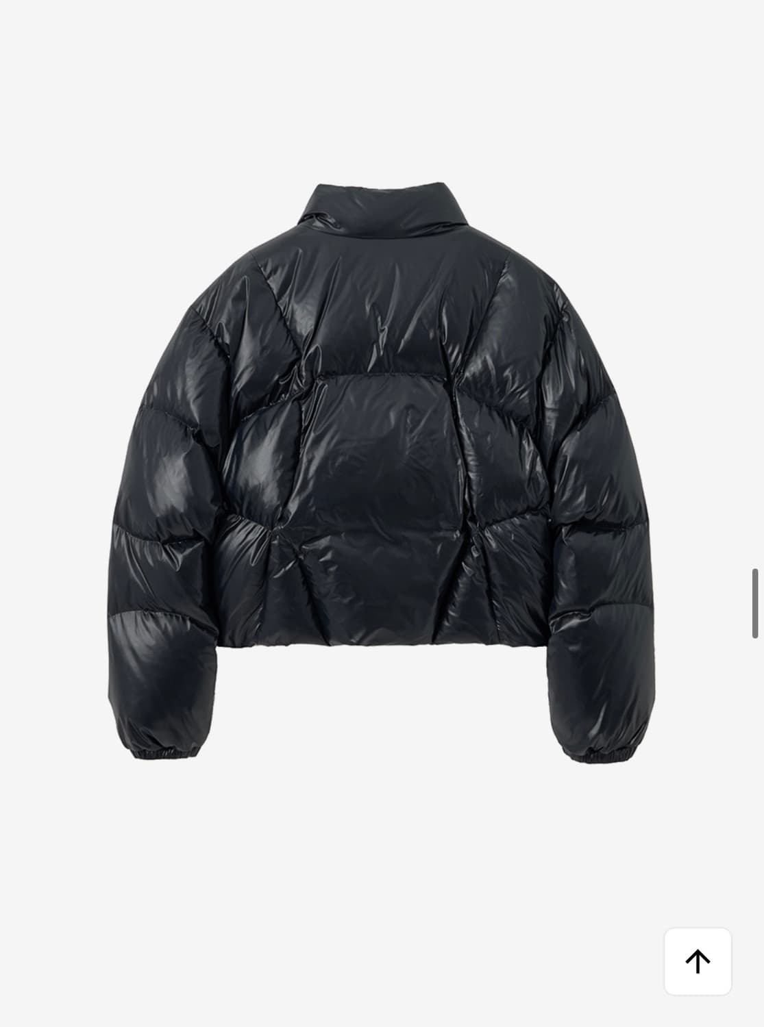 [인사일런스 우먼] 퀼티드 크롭 덕 다운 자켓 BLACK M 상품이미지5