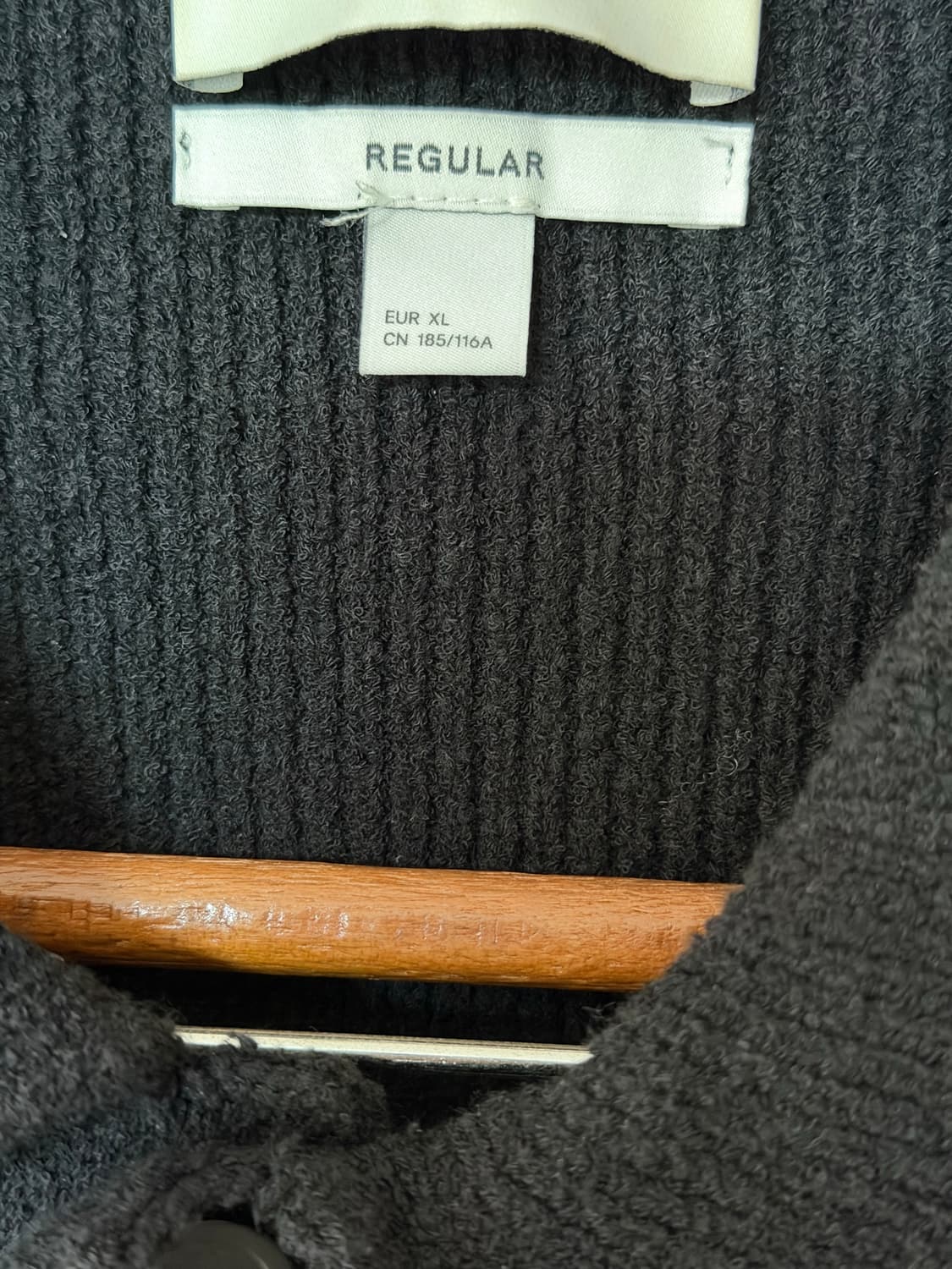 COS 코스 코튼 블렌드 텍스쳐 니트 가디건 XL 이동휘 착용 상품이미지3