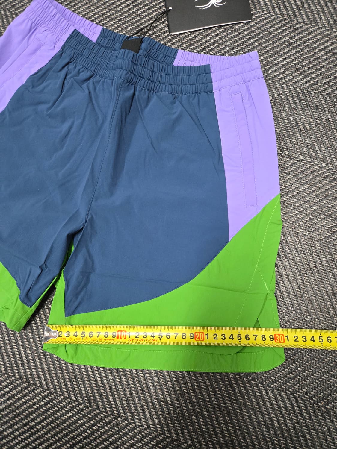 스파이더 컬러블록 우븐 반바지 상품이미지8