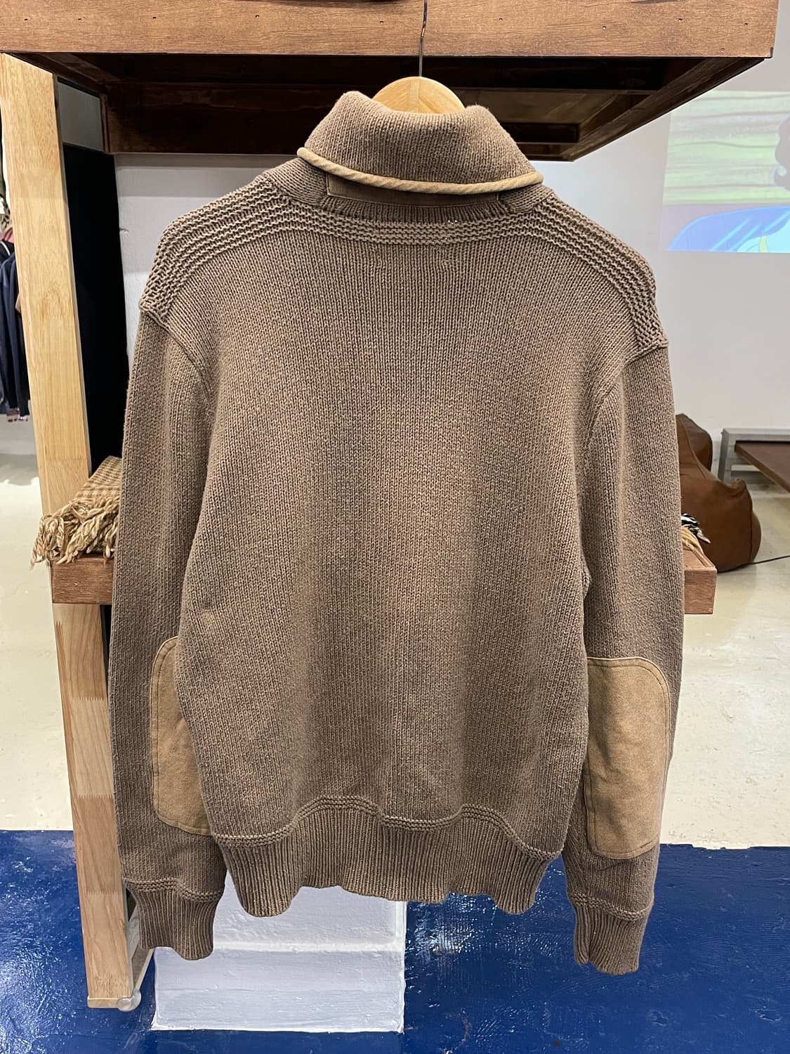 PRL 폴로 랄프로렌 버클 숄카라 니트 상품이미지6