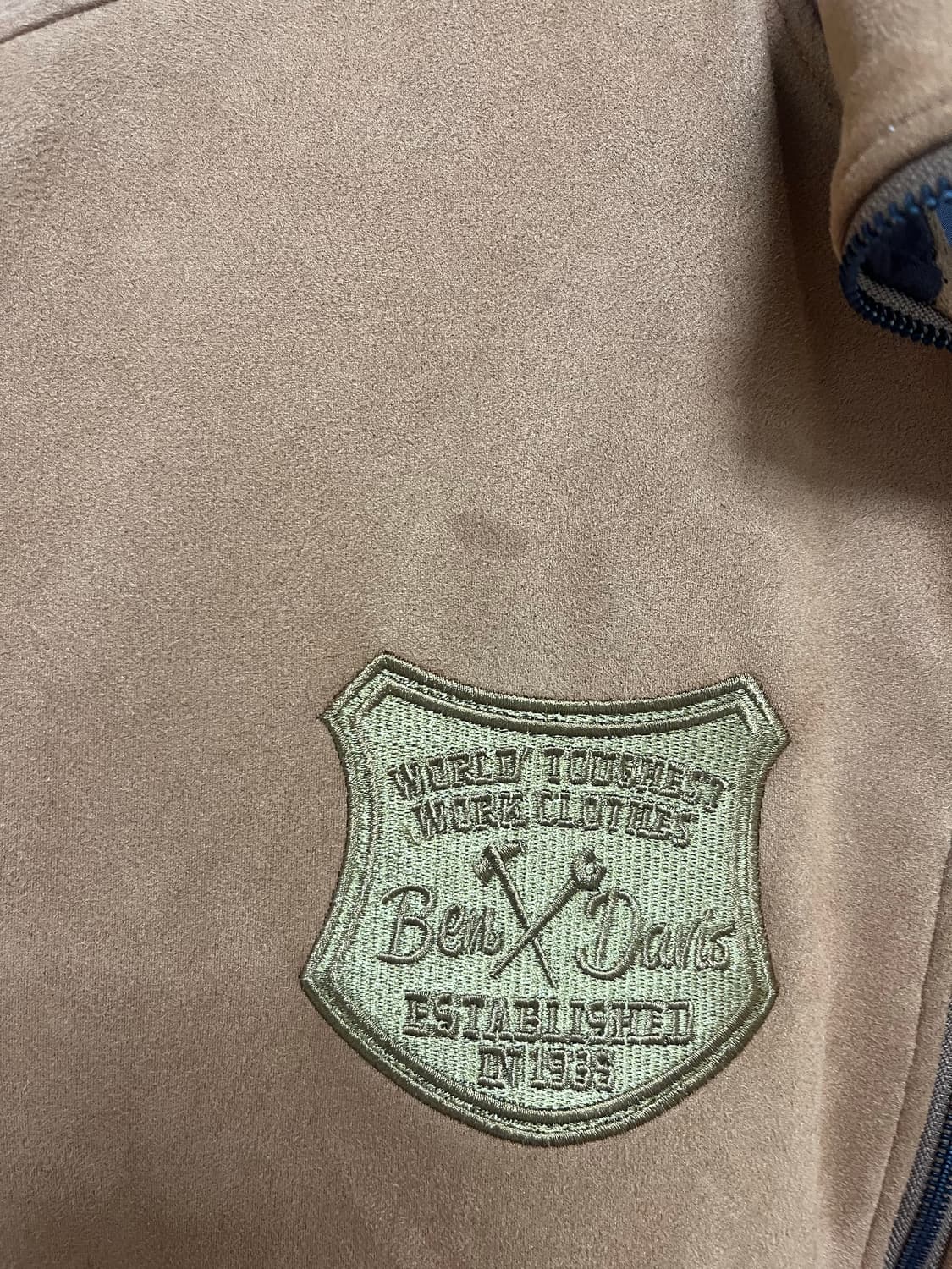 벤 데이비스 스웨이드 봄버 자켓 상품이미지4