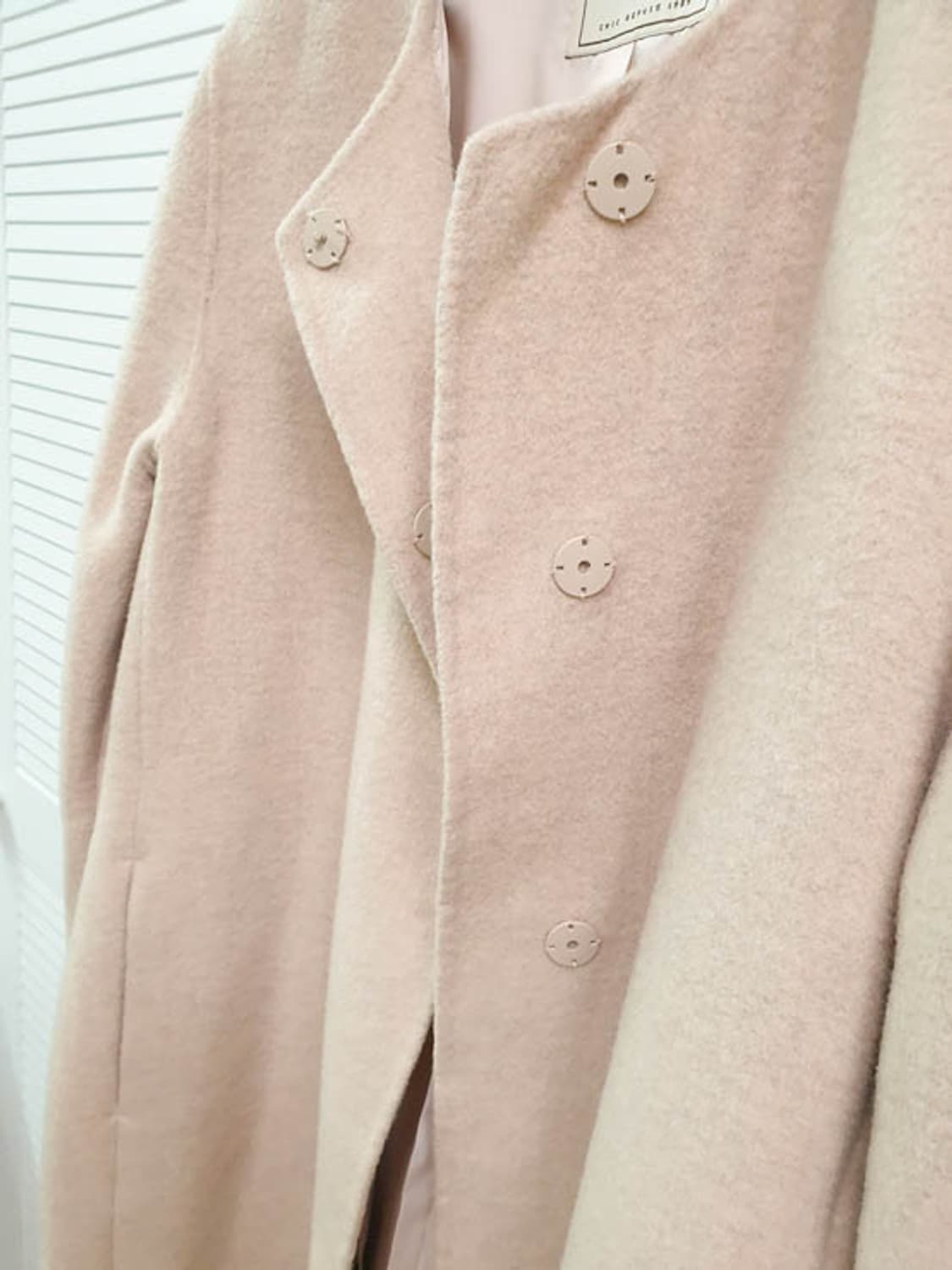 BCBG 여성 라운드 울 핸드메이드 코트 상품이미지4