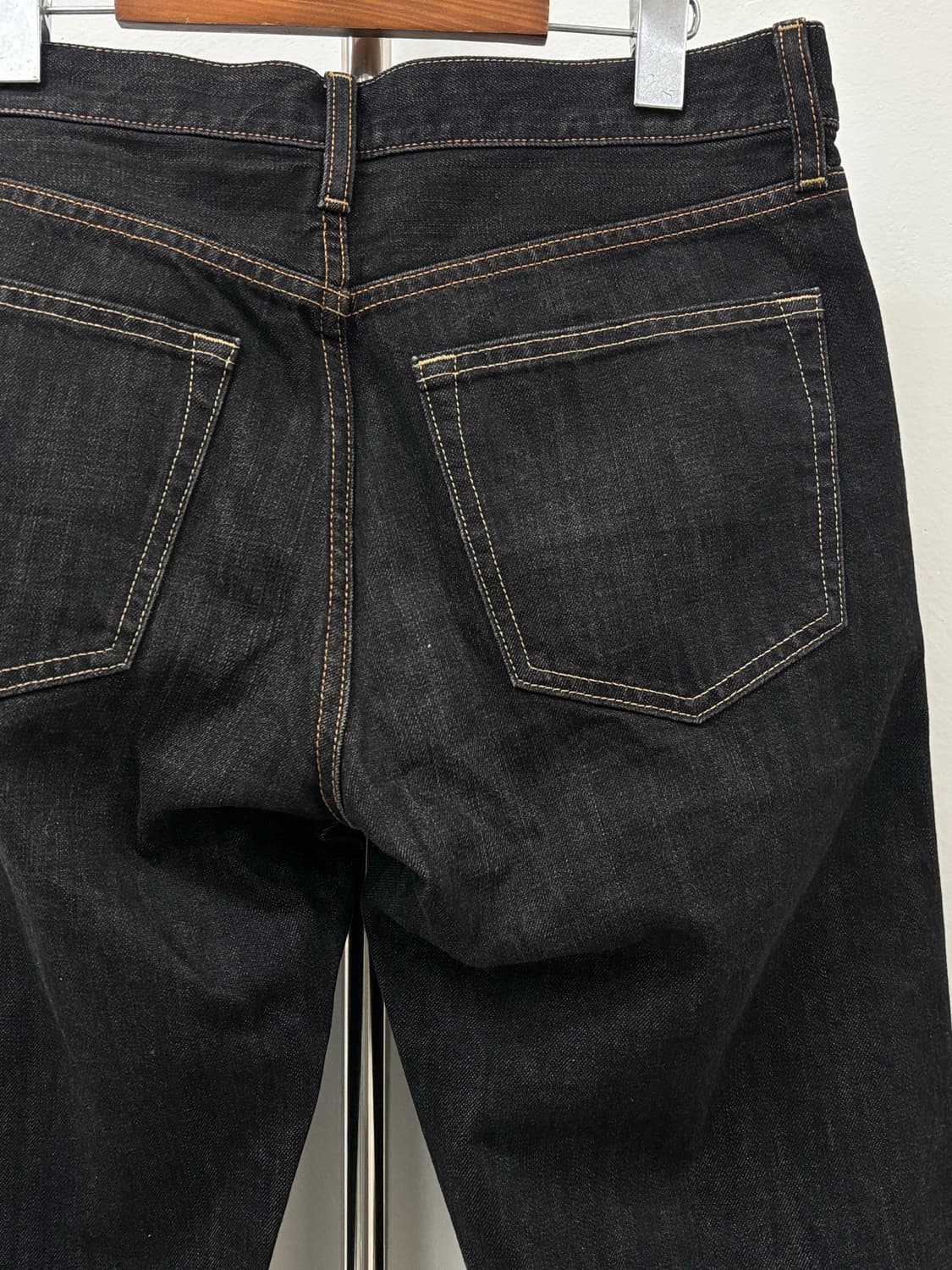 빈티지 흑청 와이드 데님 팬츠 상품이미지8