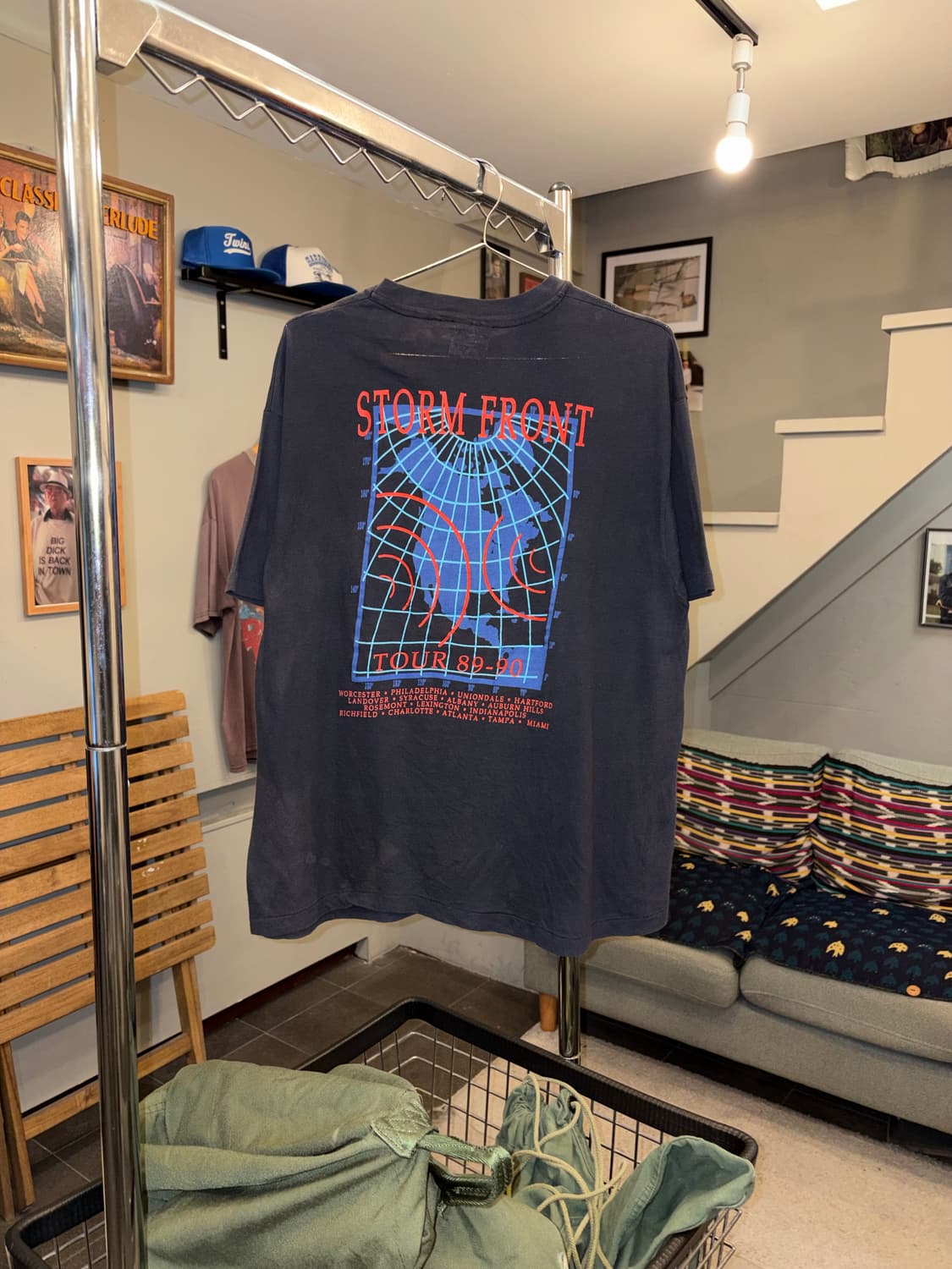 89-90 Billy Joel Storm Front tour T-sh 상품이미지9