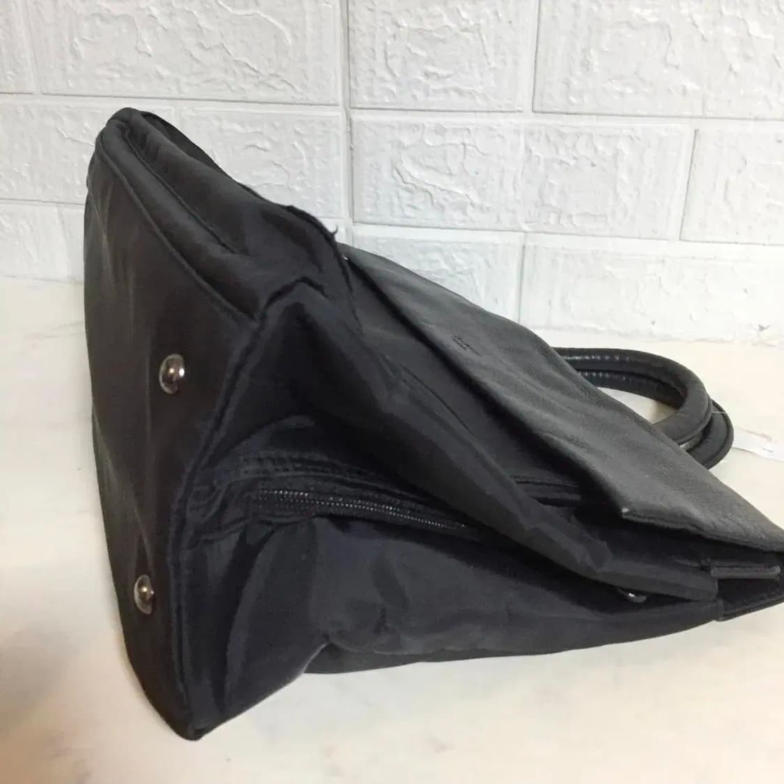 요지 야마모토 Y'SACCS 소가죽 나일론 토트백 상품이미지5