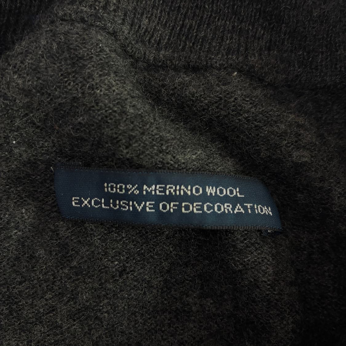 Polo 폴로 랄프로렌 메리노울 다크그레이 쿼터집업 니트 상품이미지5