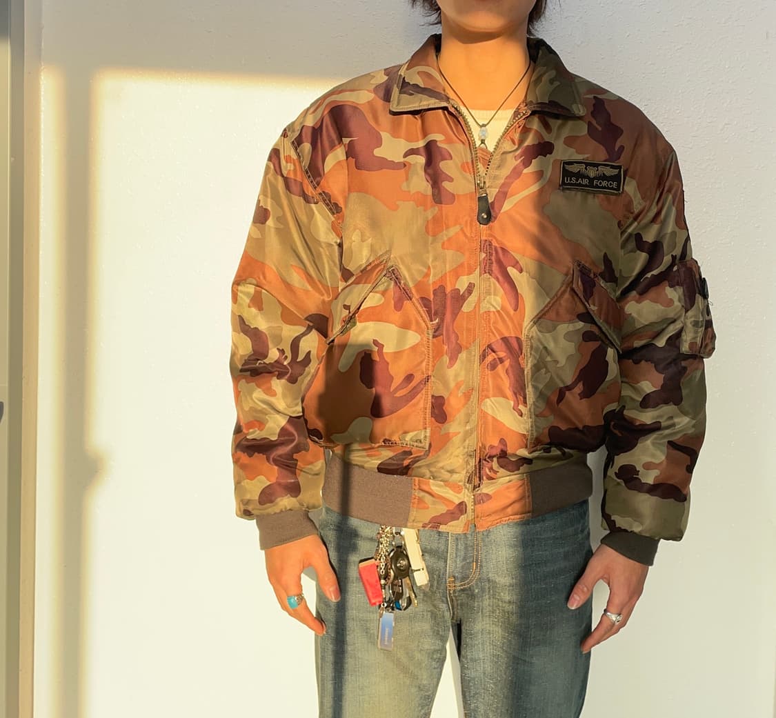 US Air Force  ma-2 카모플라쥬 플라이트 자켓 상품이미지3