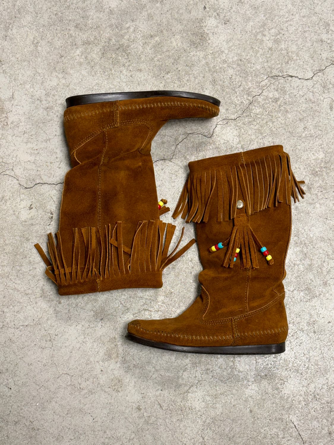 미네통카 스웨이드 프린지 부츠 상품이미지8