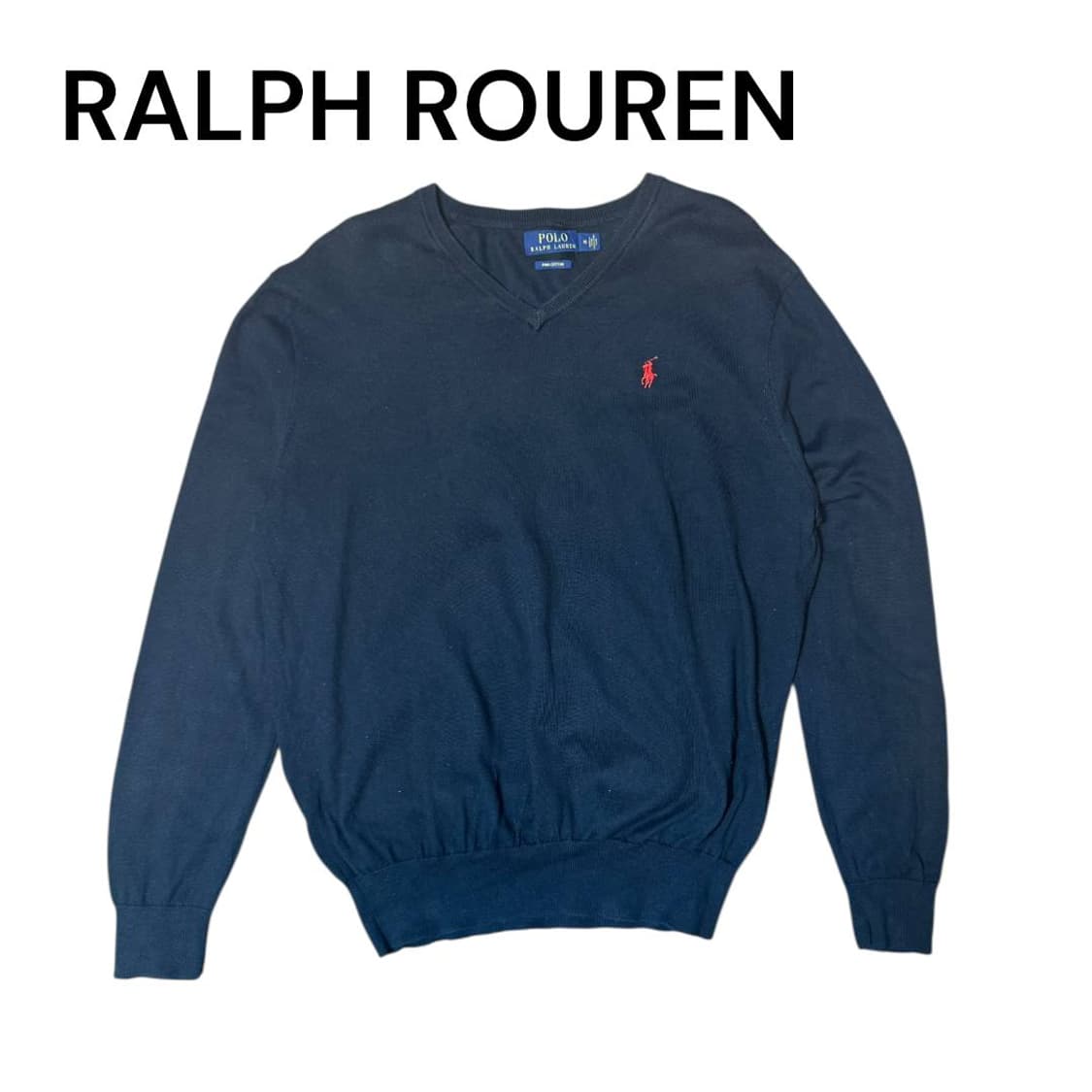 폴로 랄프로렌 울 브이넥 니트 상품이미지1