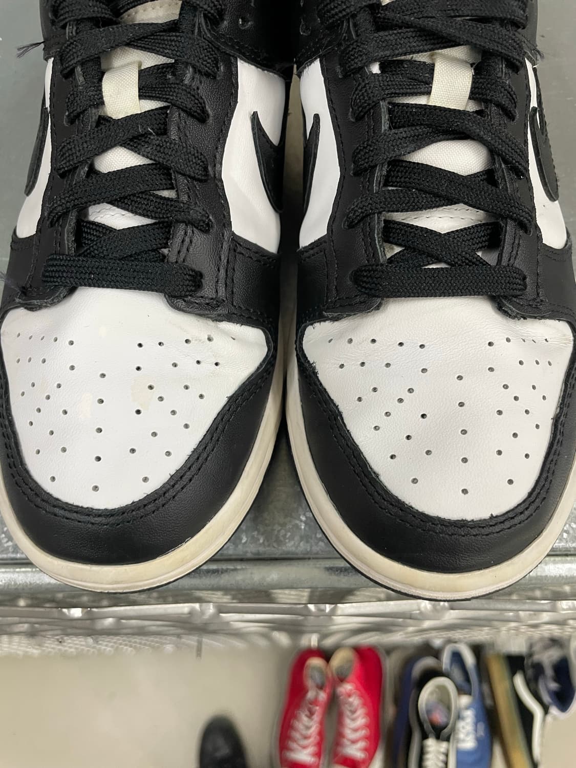 나이키 덩크 로우 화이트 블랙 230 상품이미지7