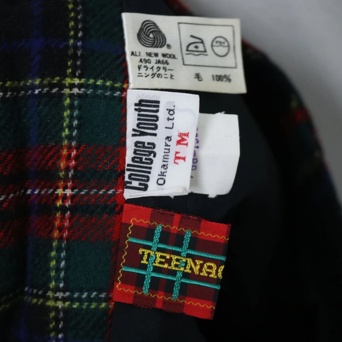 프레피룩 체크 플리츠  울 스커트 63543 상품이미지3