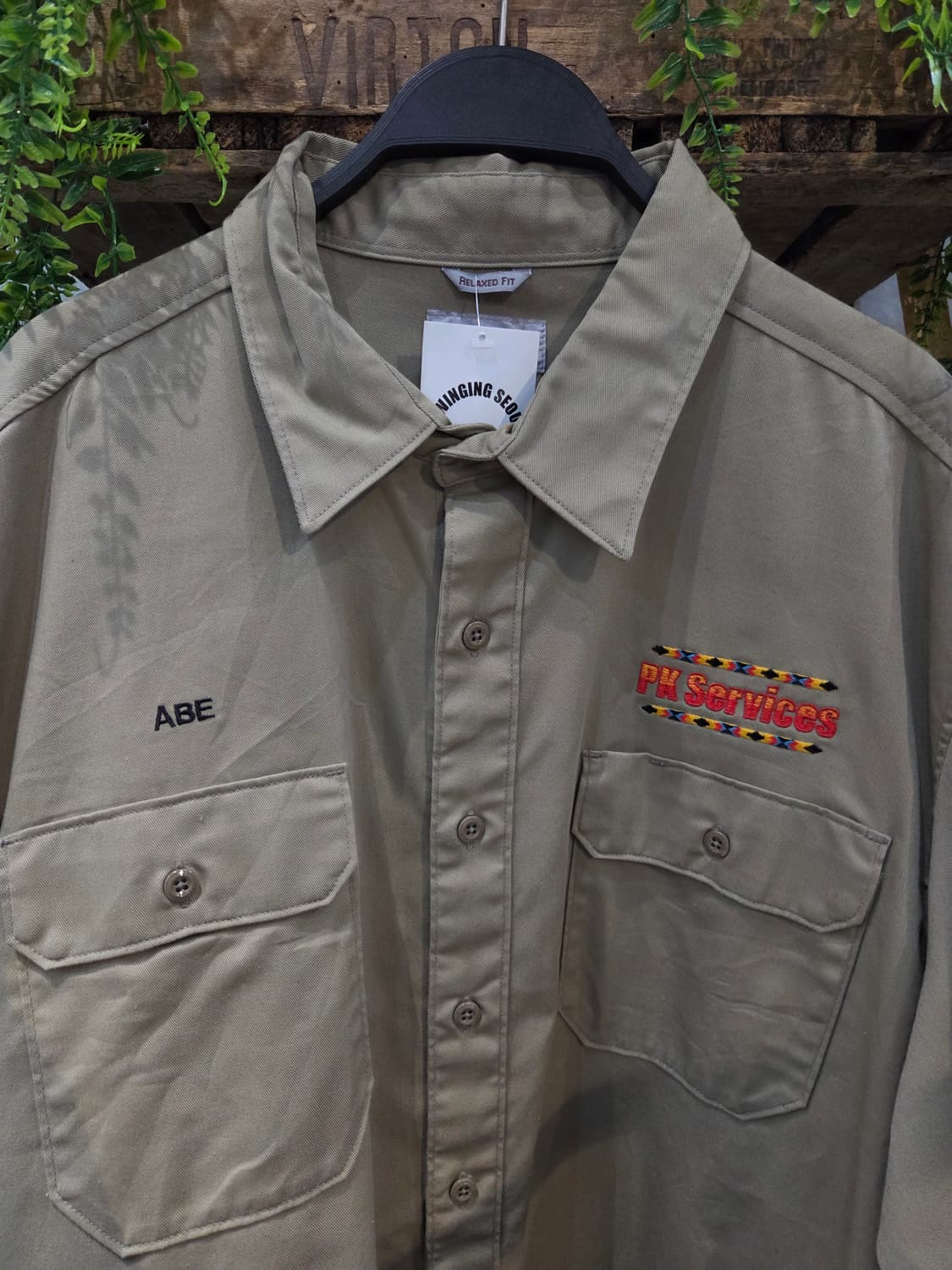 CARHARTT 칼하트 베이지 긴팔셔츠 상품이미지1