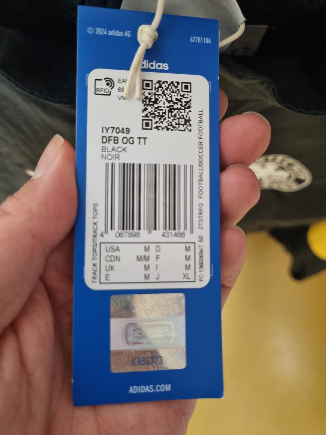 아디다스 독일 트랙탑 US M사이즈 새상품 상품이미지2