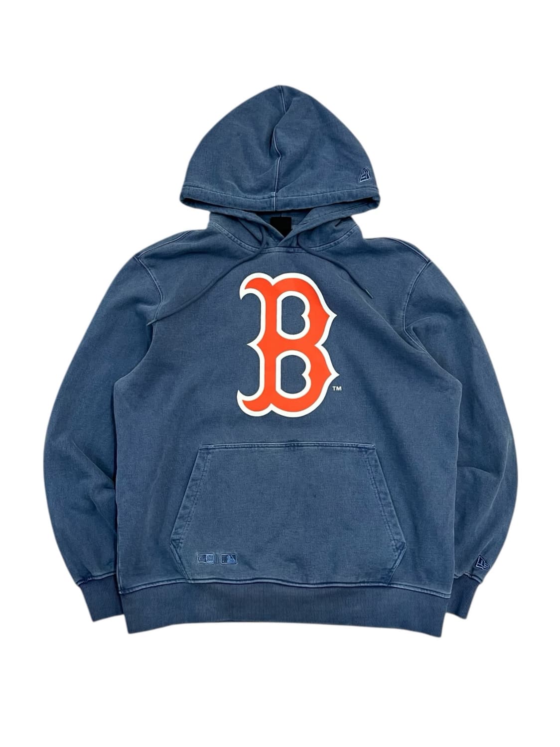 뉴에라 피그먼트 로고 후드티 블루 100 #csz2315 상품이미지3