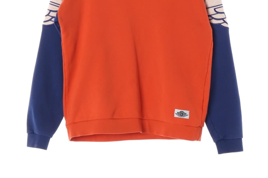 JORDAN 윙 로고 자수 컬러블록 기모 맨투맨 M 상품이미지4